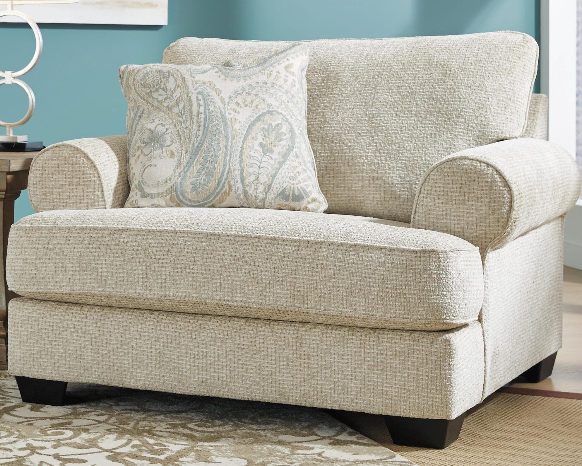 Monaghan Oversized Chair — White — view 2