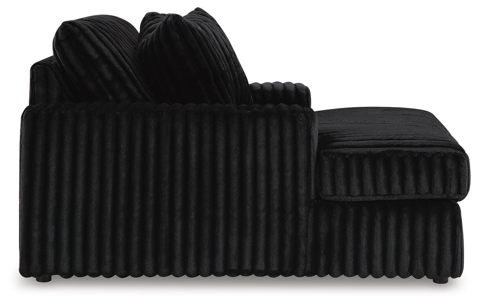 Midnight-Madness Oversized Chaise — Black/Gray — view 4