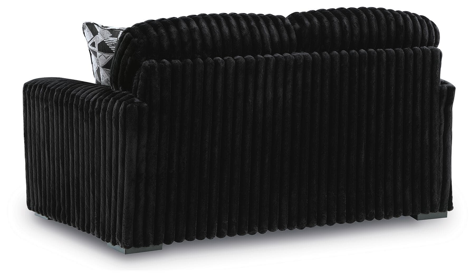 Midnight-Madness Loveseat — Black/Gray — view 4