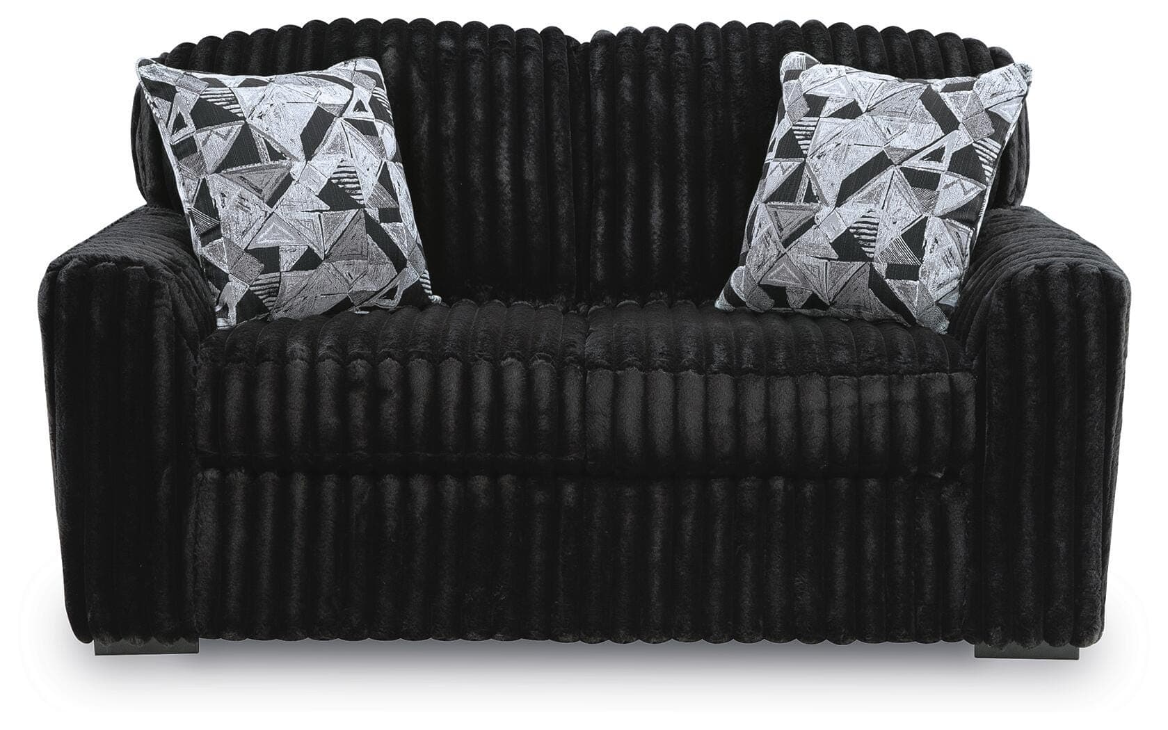 Midnight-Madness Loveseat — Black/Gray — view 3