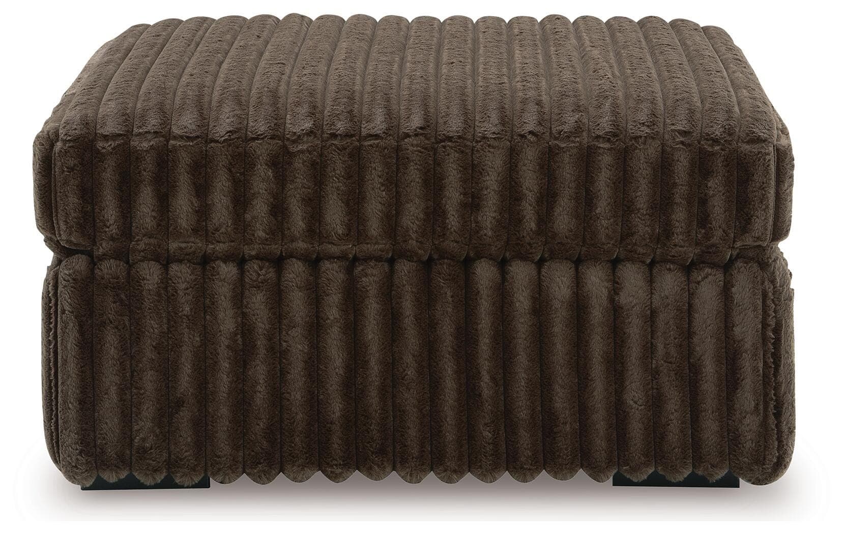 Midnight-Madness Oversized Accent Ottoman — Brown/Beige — view 3