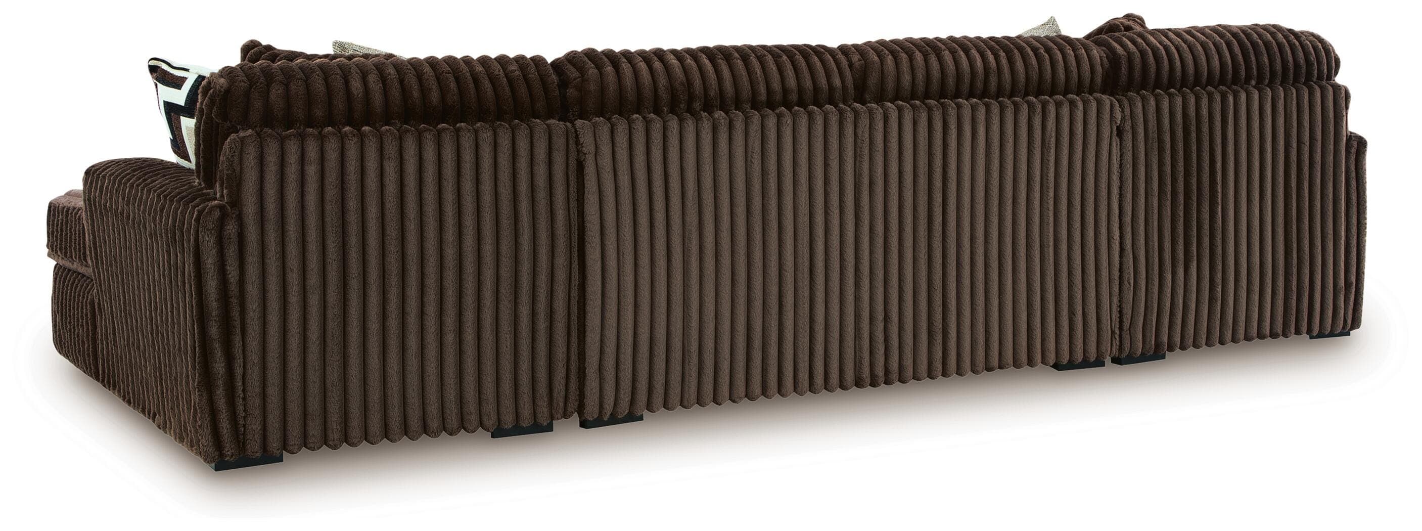 Midnight-Madness 3-Piece Sectional with Chaise — Brown/Beige — view 2