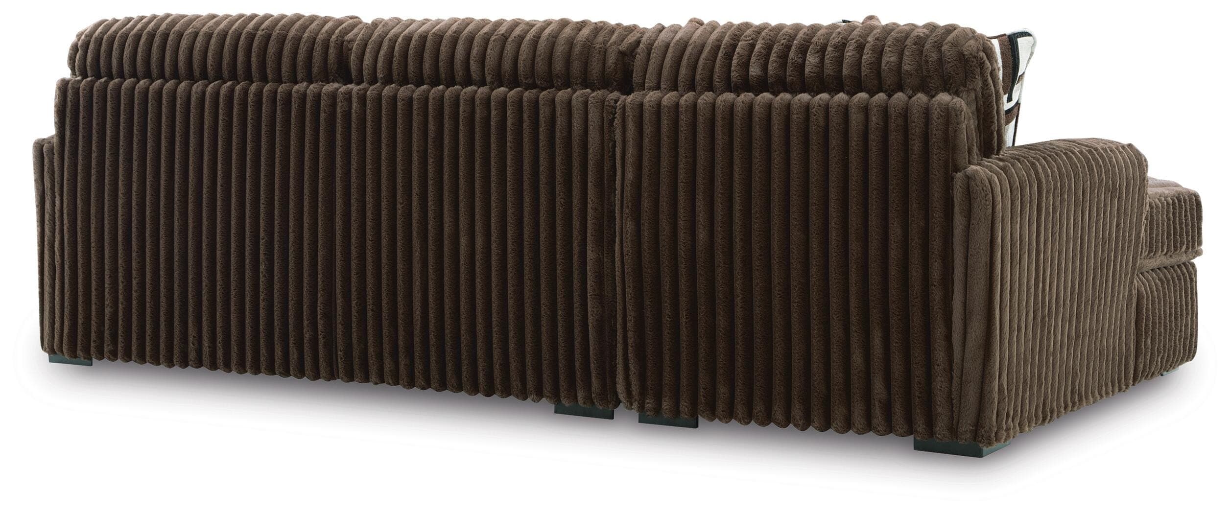 Midnight-Madness 2-Piece Sectional Sofa with Chaise — Brown/Beige — view 4