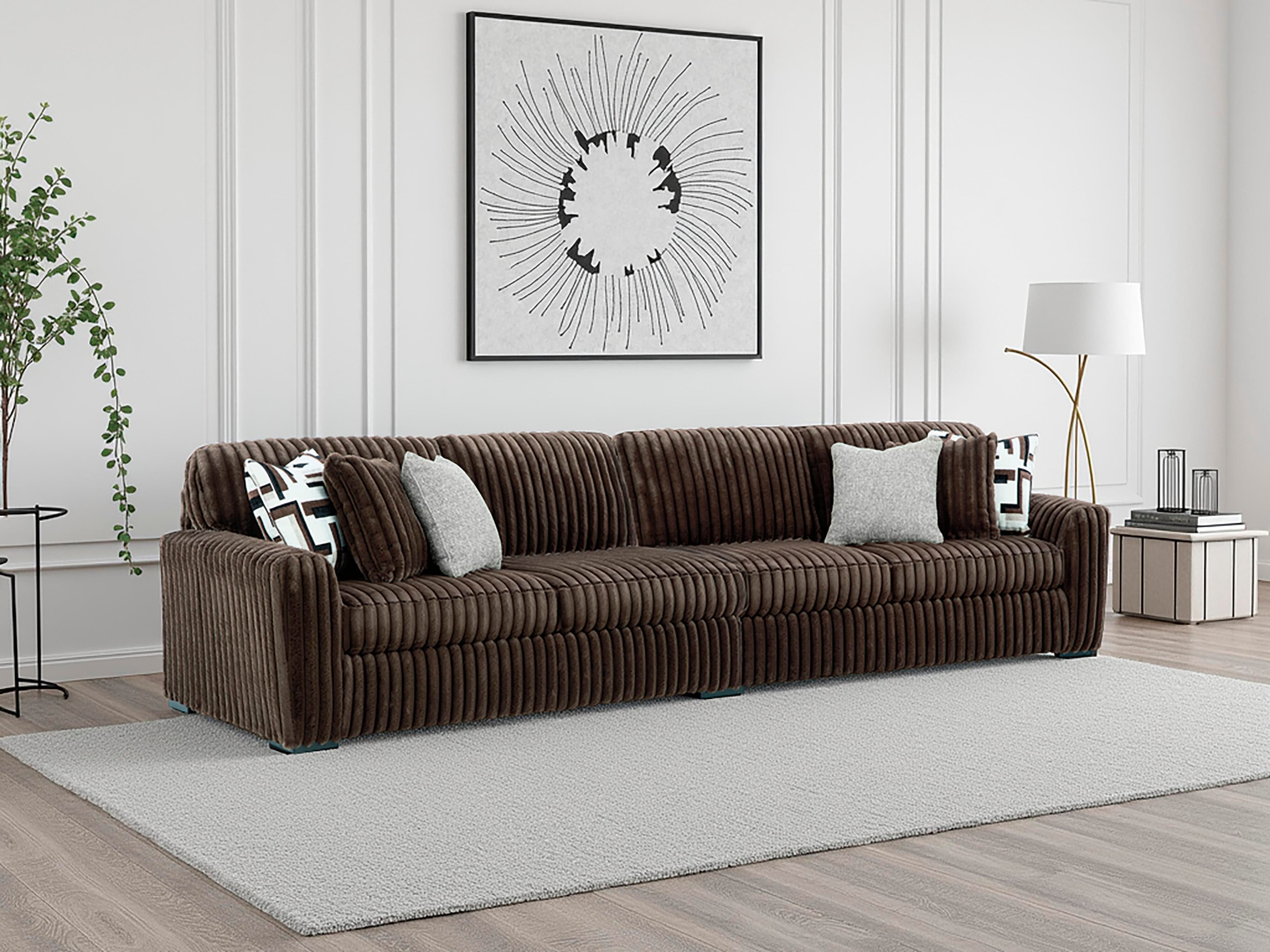 Midnight-Madness 2-Piece Sectional — Brown/Beige — view 2