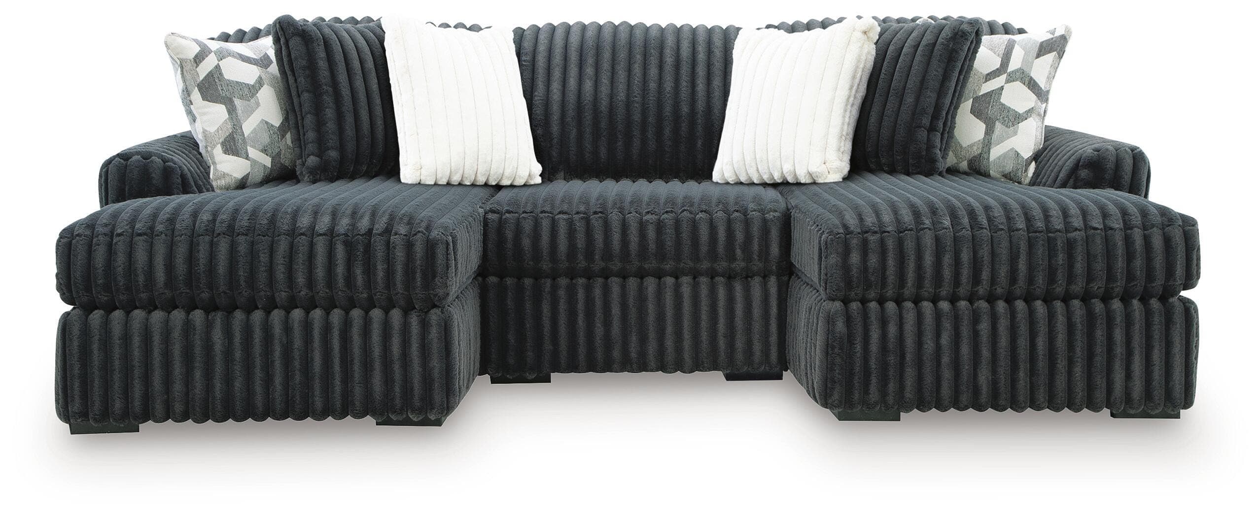 Midnight-Madness 3-Piece Double Chaise Sectional