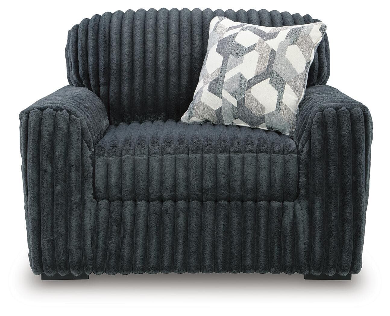Midnight-Madness Oversized Chair — Black/Gray — view 3