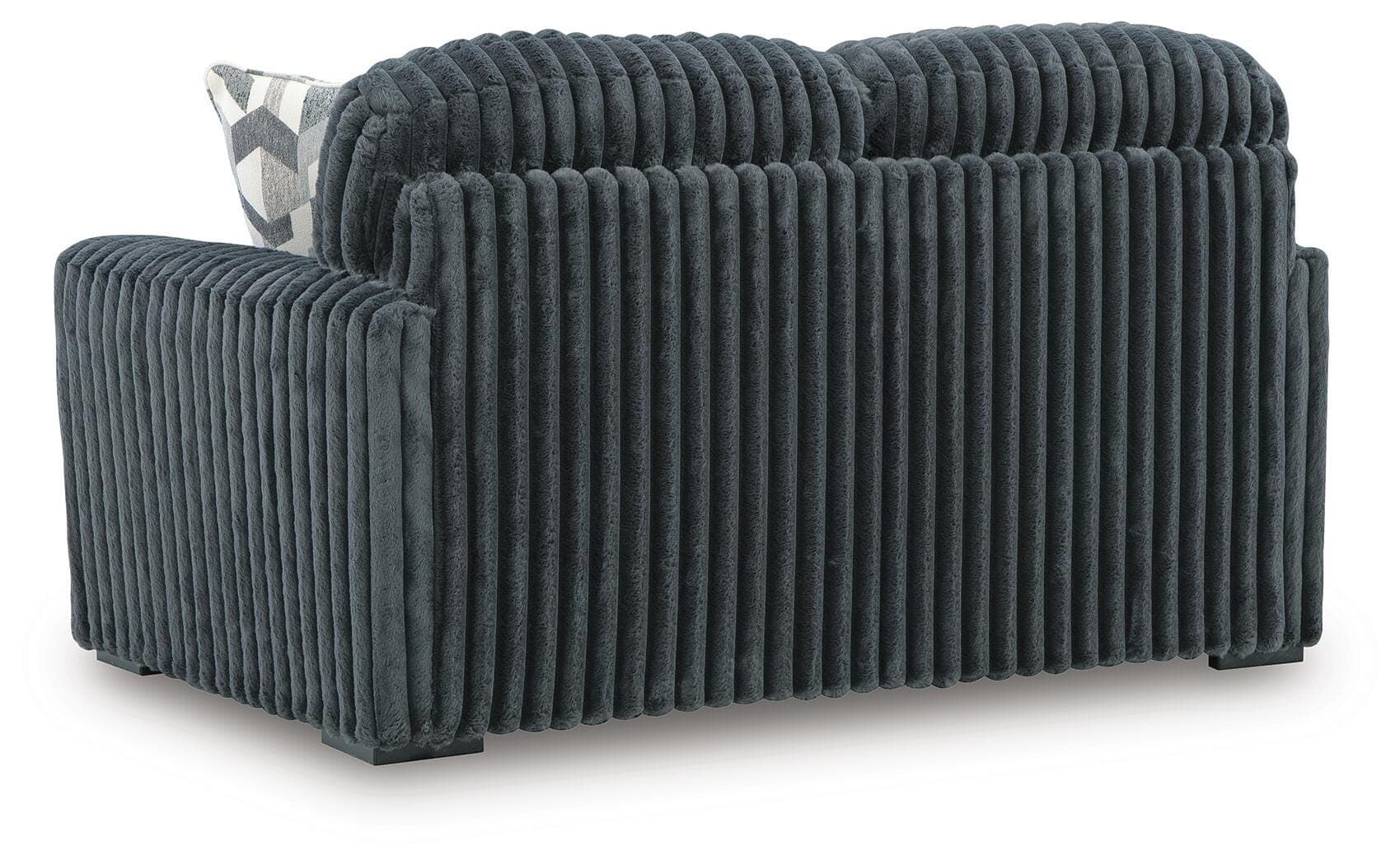 Midnight-Madness Loveseat — Black/Gray — view 4