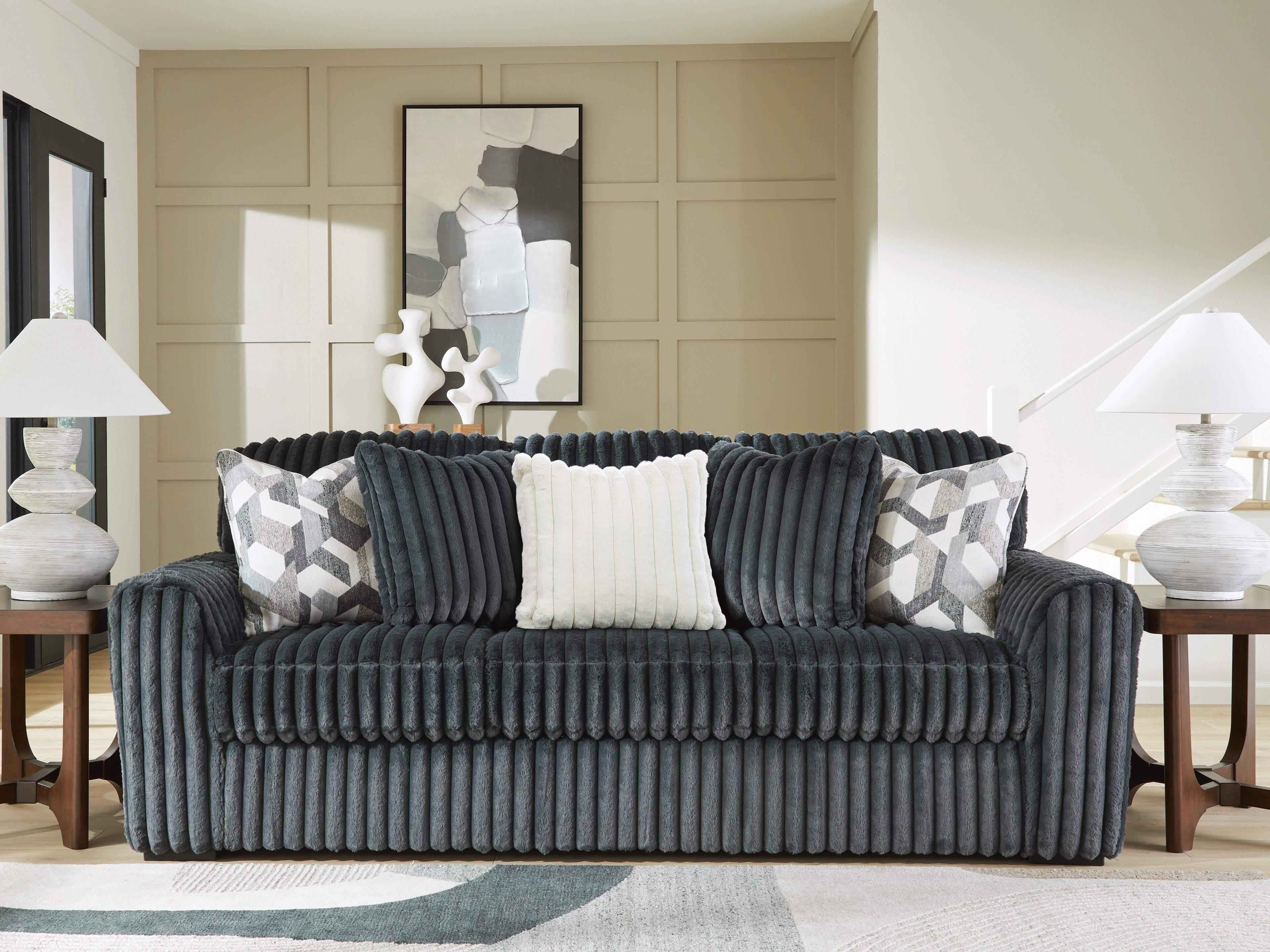 Midnight-Madness Sofa — Black/Gray — view 2