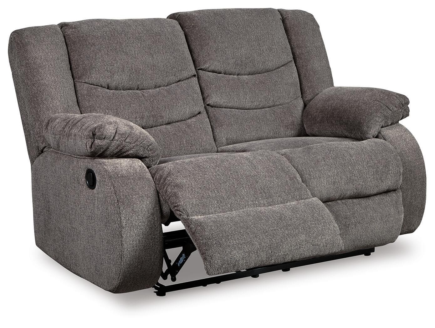 Tulen Reclining Loveseat — Black/Gray — view 3