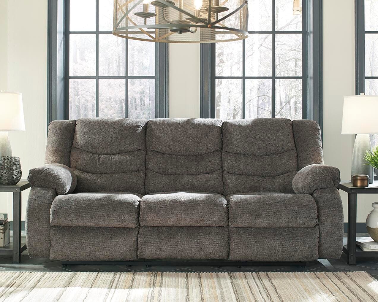 Tulen Reclining Sofa — Black/Gray — view 2