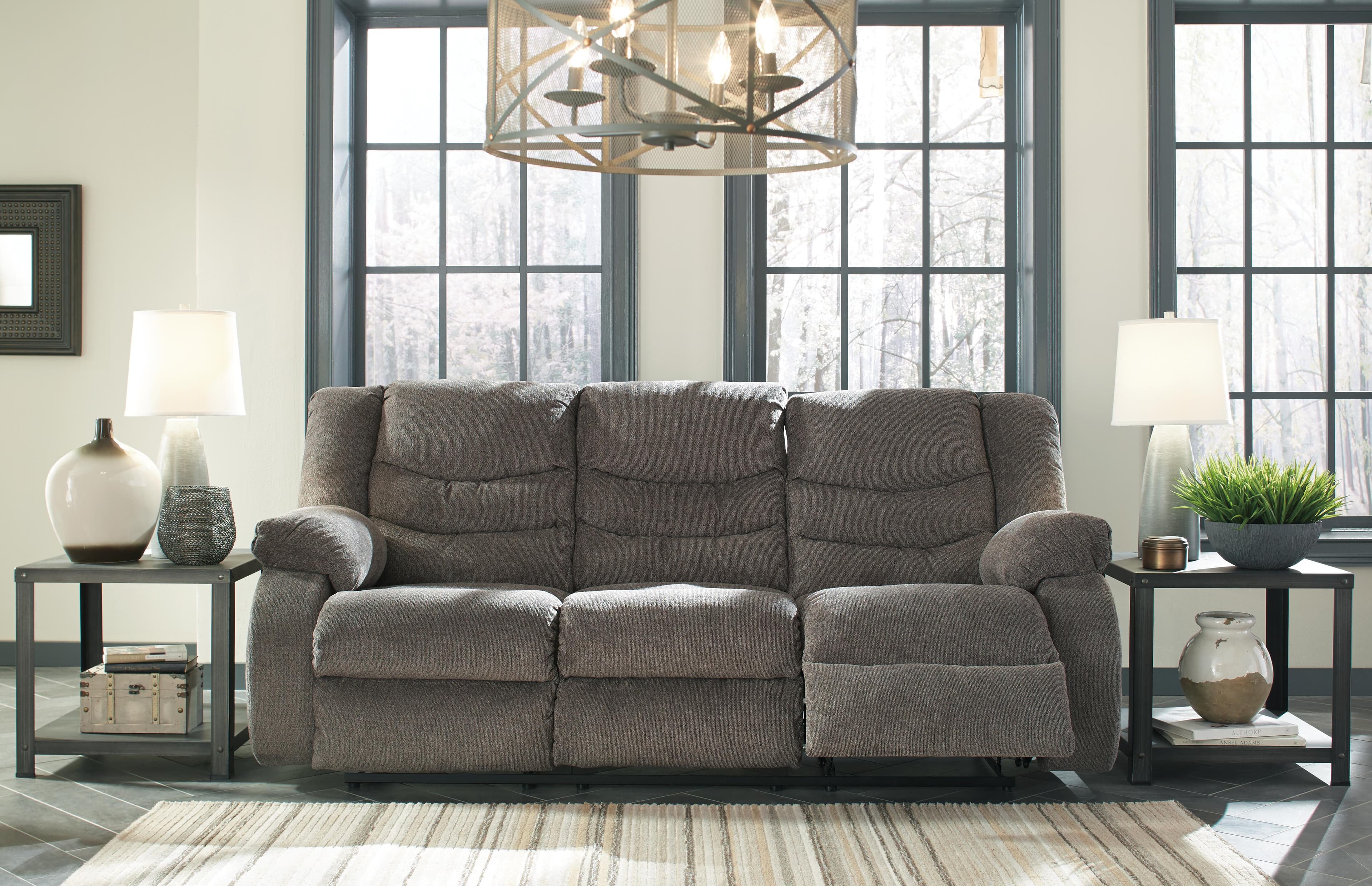 Tulen Reclining Sofa — Black/Gray — view 4