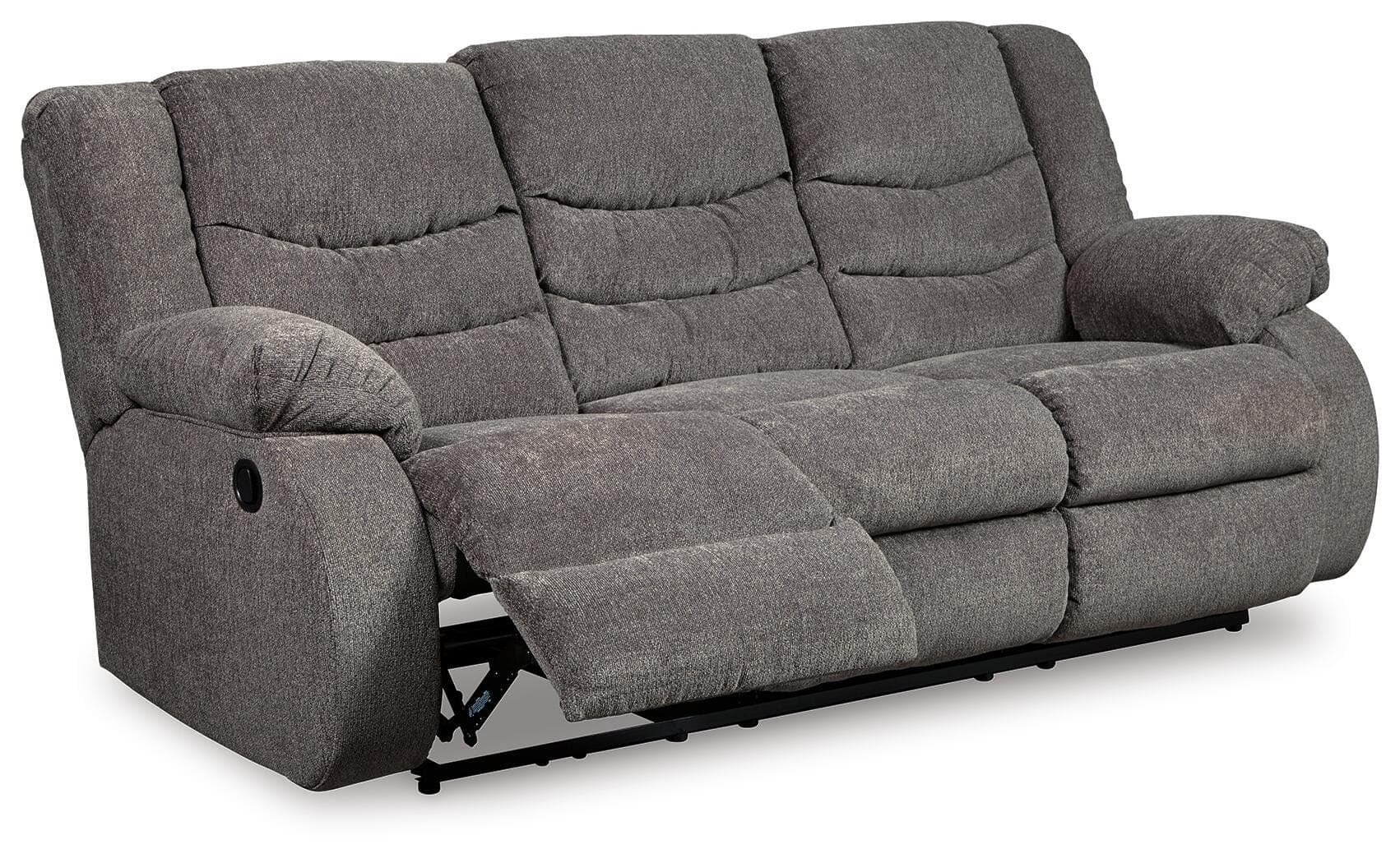 Tulen Reclining Sofa — Black/Gray — view 3