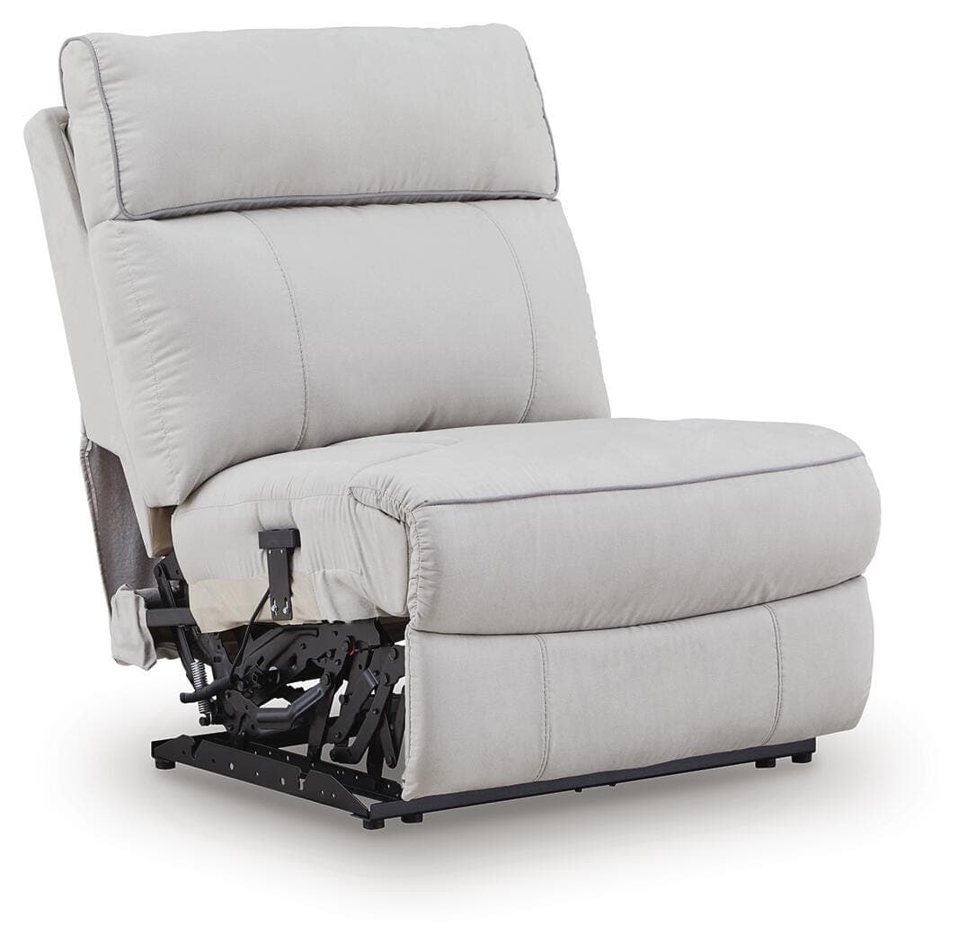 Grafton Pike 7-Piece Reclining Sectional with Storage Consoles — Pearl/Ash — view 2
