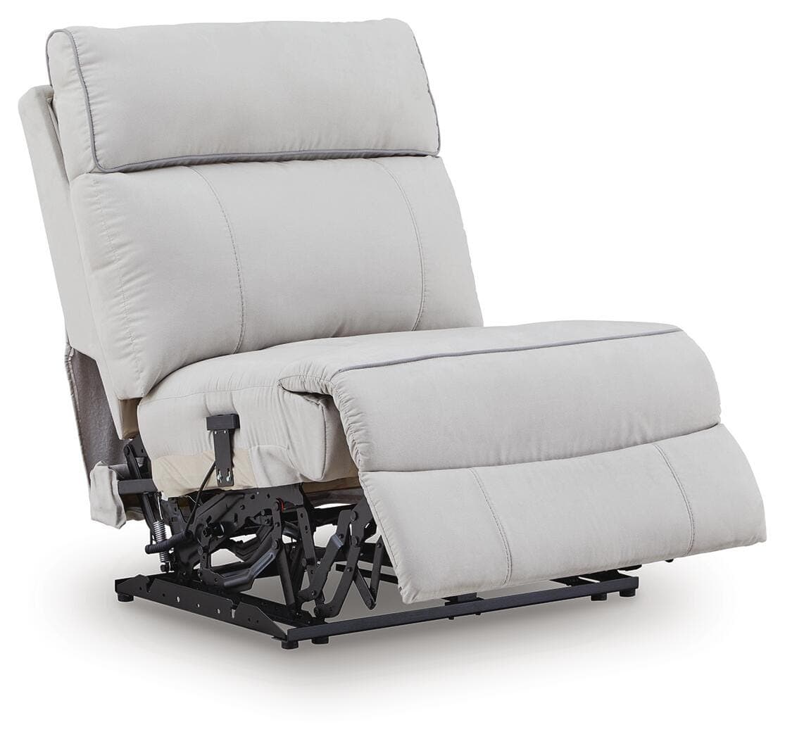 Grafton Pike 7-Piece Reclining Sectional with Storage Consoles — Pearl/Ash — view 3
