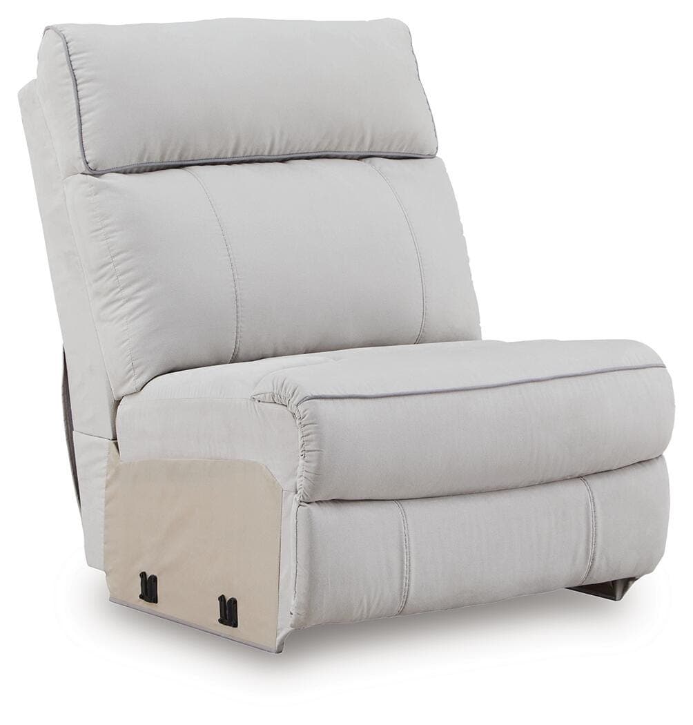 Grafton Pike 5-Piece Power Reclining Sectional — Pearl/Ash — view 3