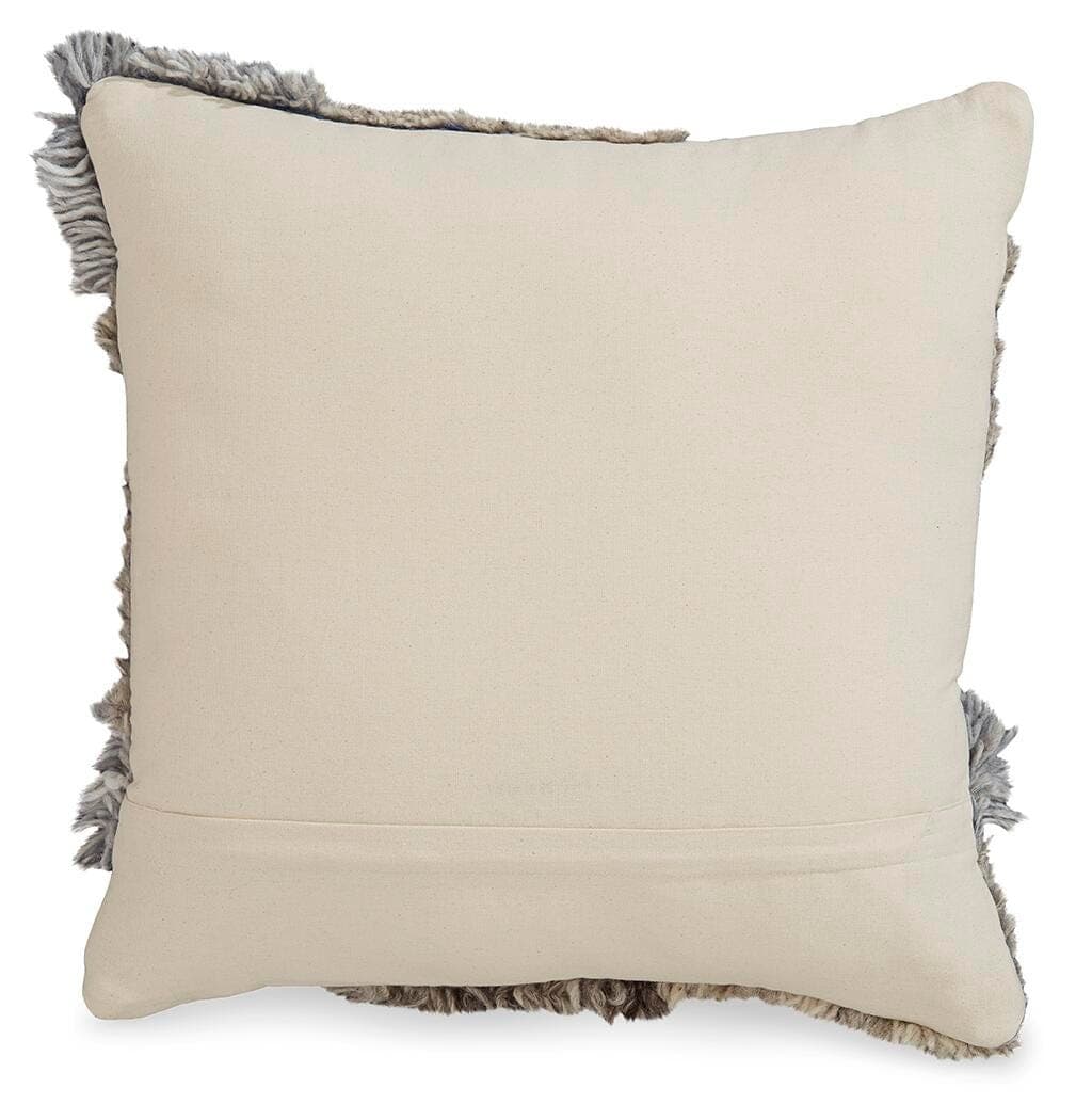 Gibbend Pillow — White, Black/Gray & Blue — view 3
