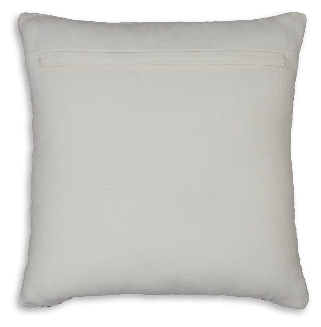 Nashlin Pillow (Set of 4) — White & Red/Burgundy — view 4