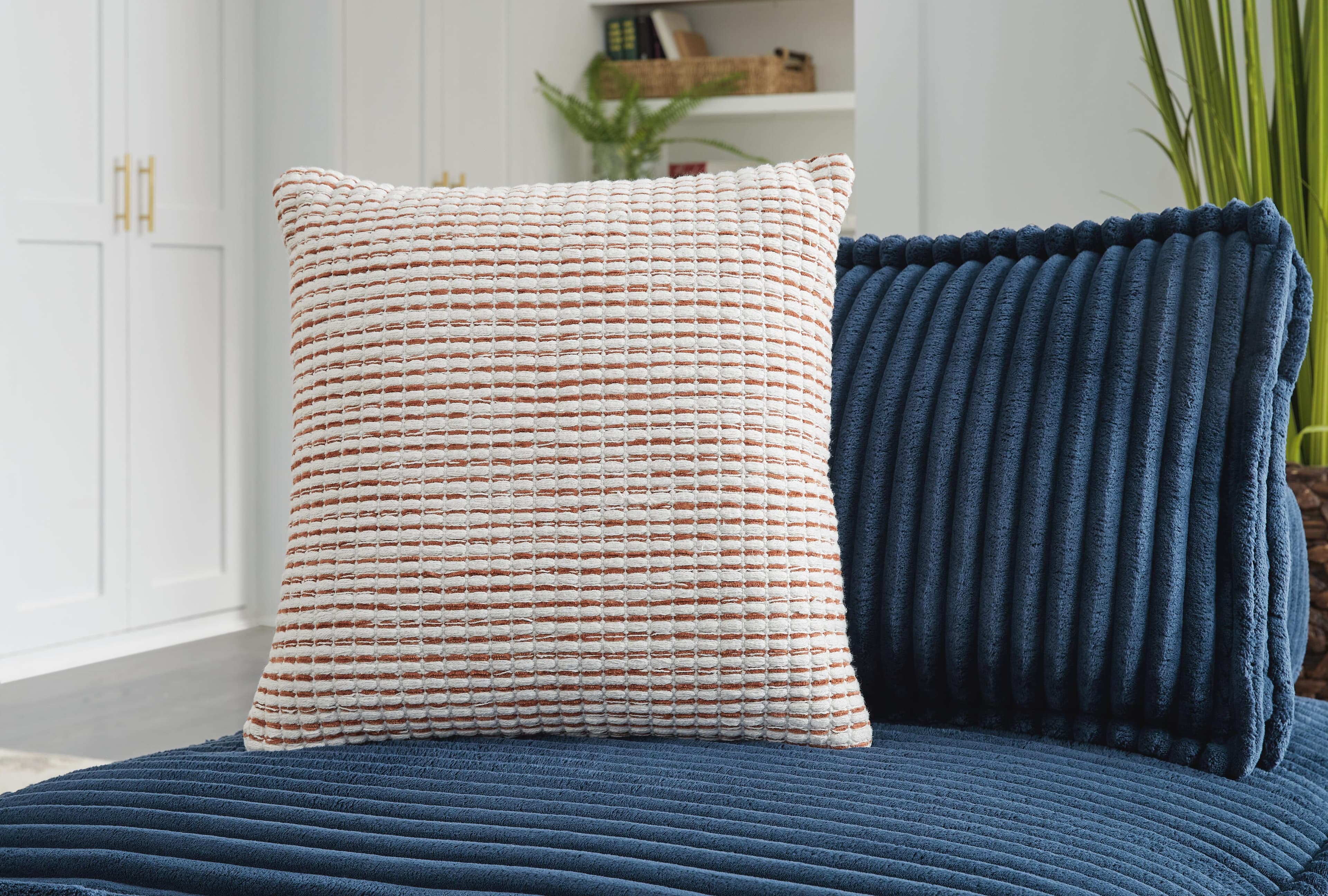 Nashlin Pillow (Set of 4) — White & Red/Burgundy — view 2