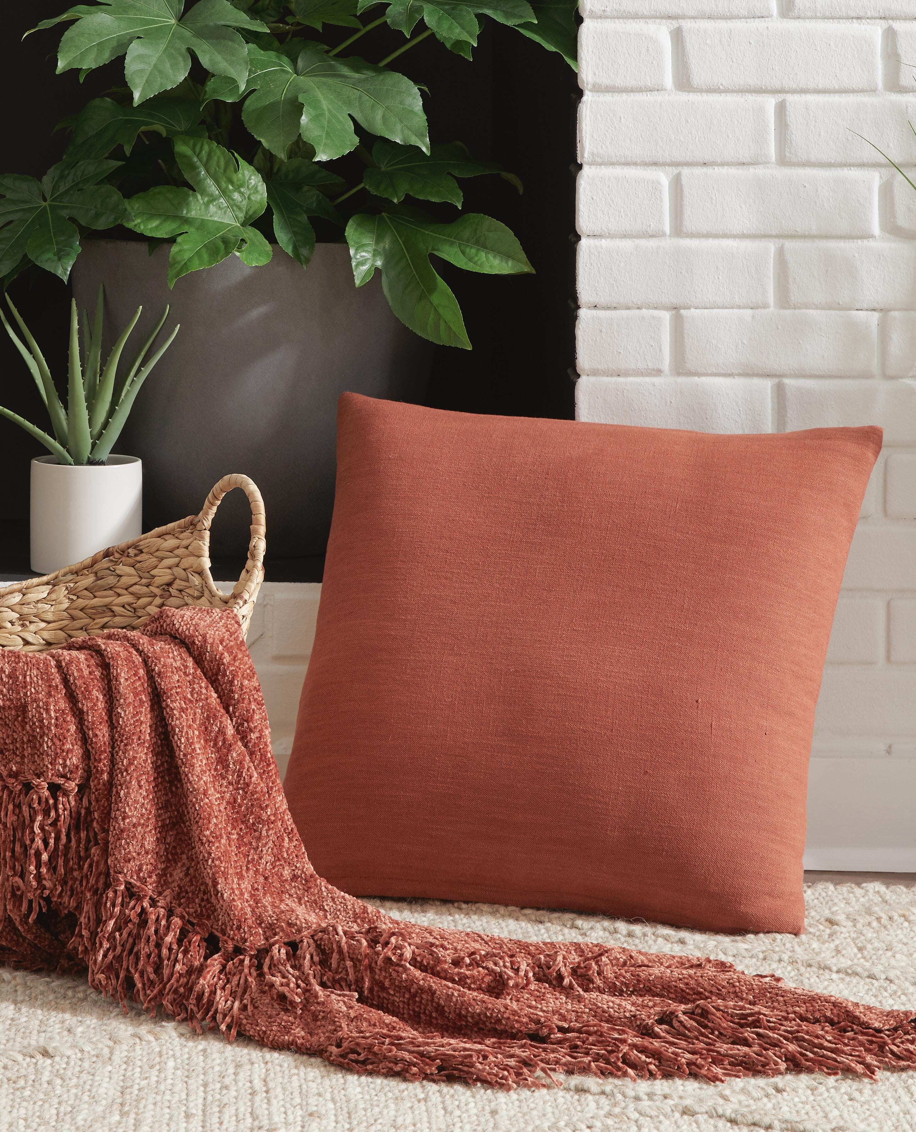 Thaneville Pillow (Set of 4) — Red/Burgundy — view 2
