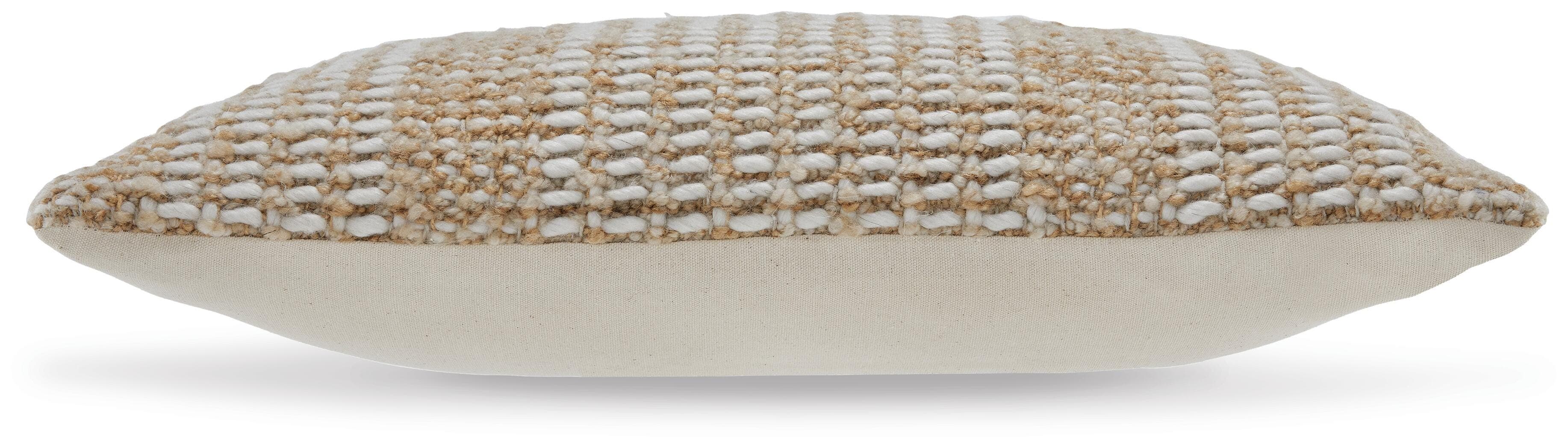 Hathby Pillow (Set of 4) — White & Brown/Beige — view 3