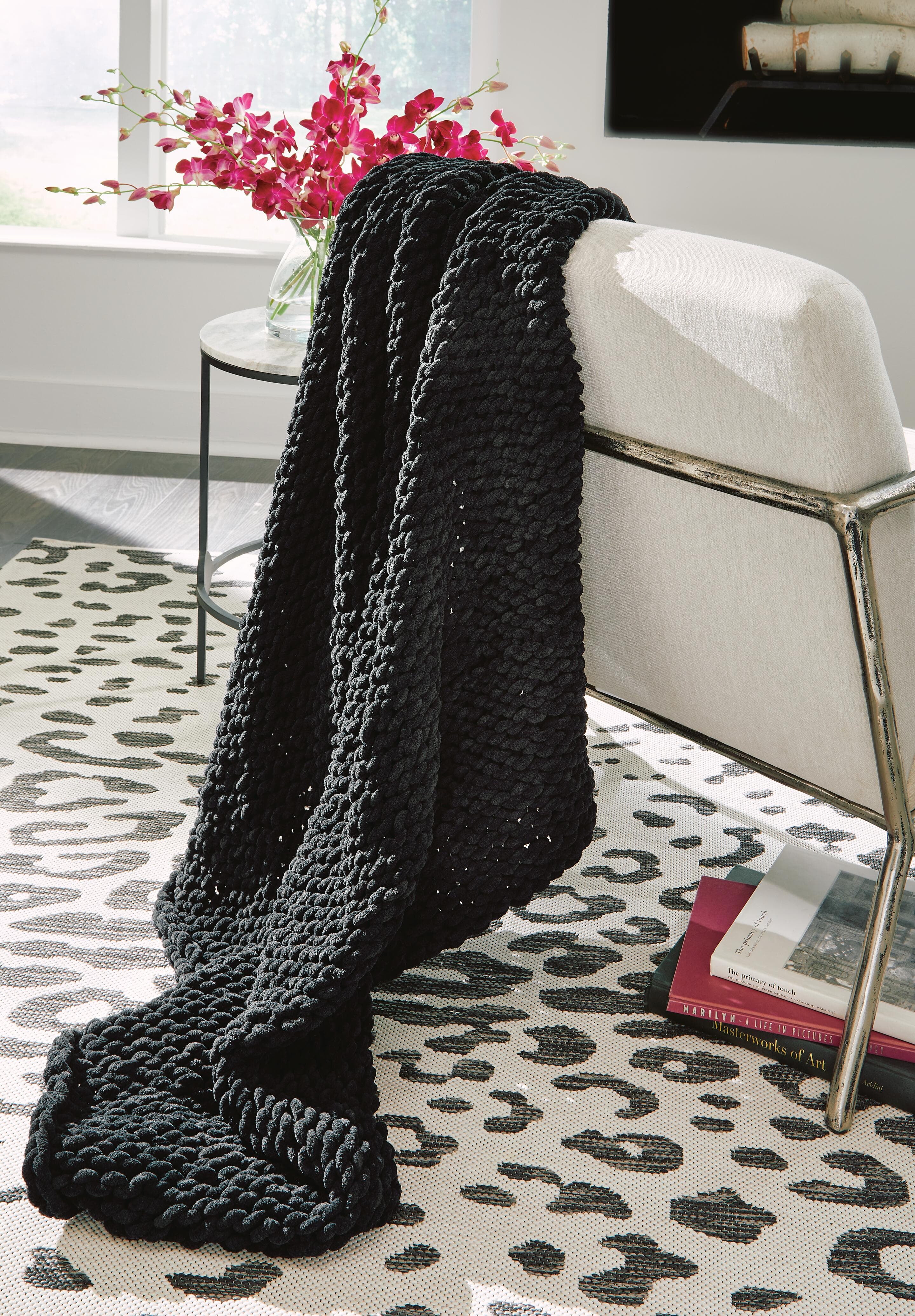 Chaddon Throw (Set of 3) — Black/Gray — view 2