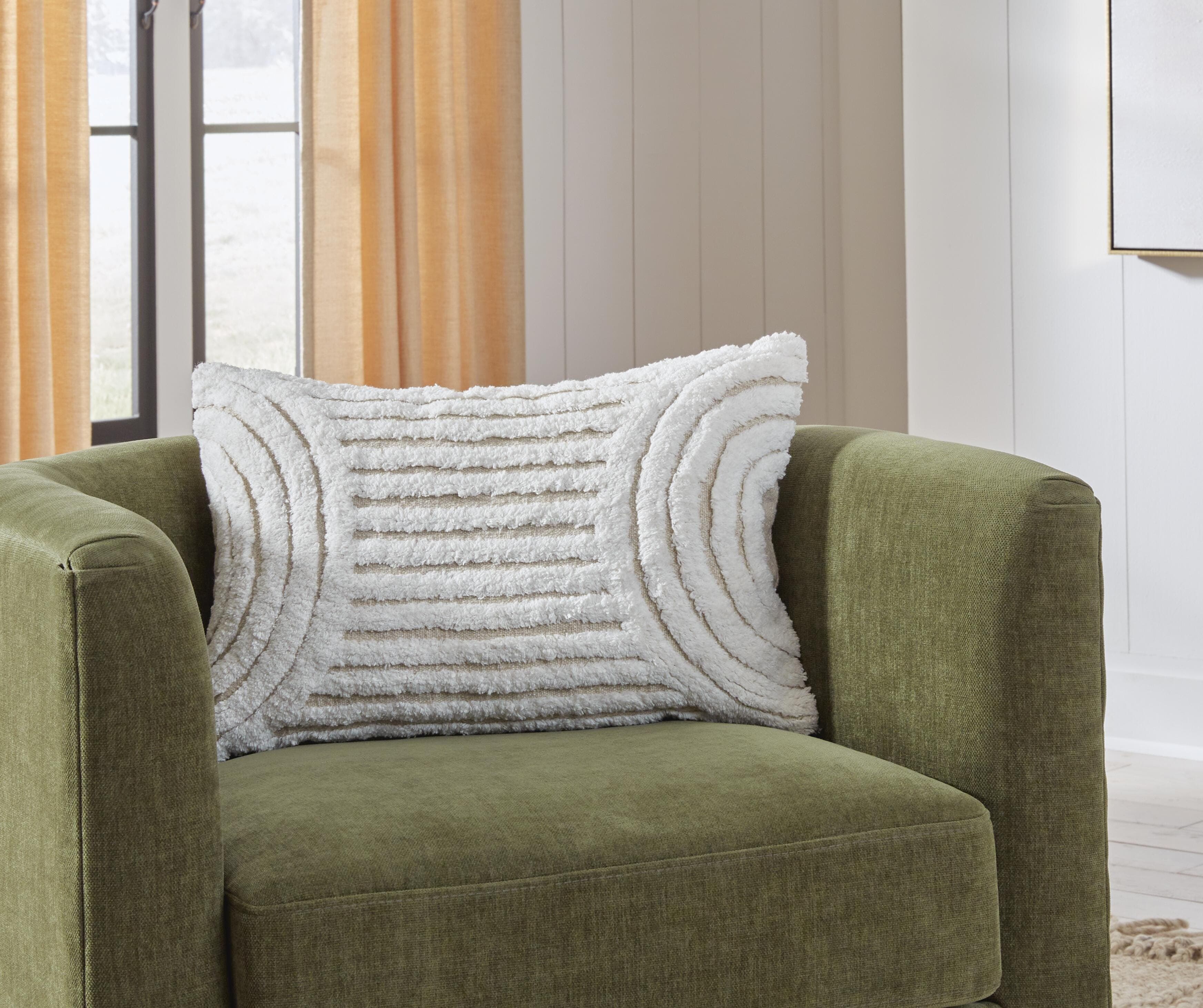 Farissen Pillow (Set of 4) — White & Brown/Beige — view 2