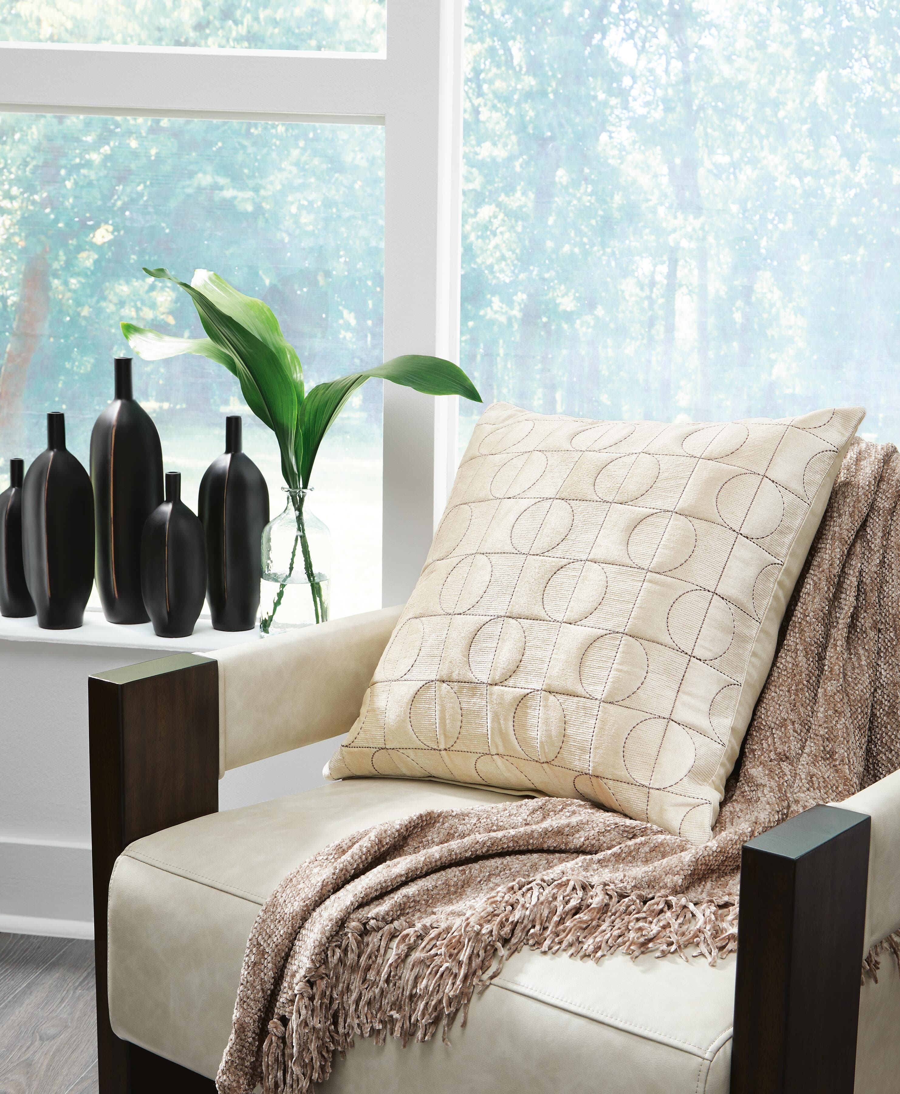 Kydner Pillow (Set of 4) — Brown/Beige — view 2