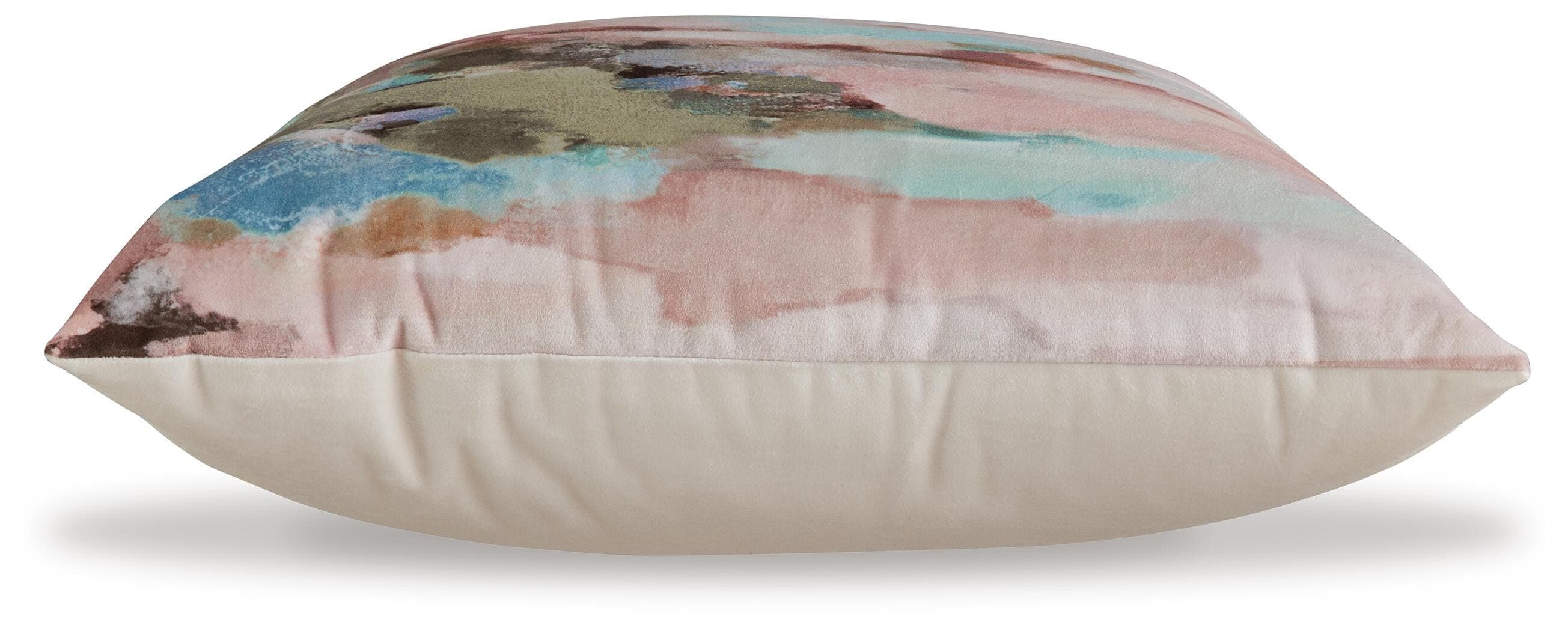 Lauretwood Pillow (Set of 4) — Red/Burgundy & Green — view 3