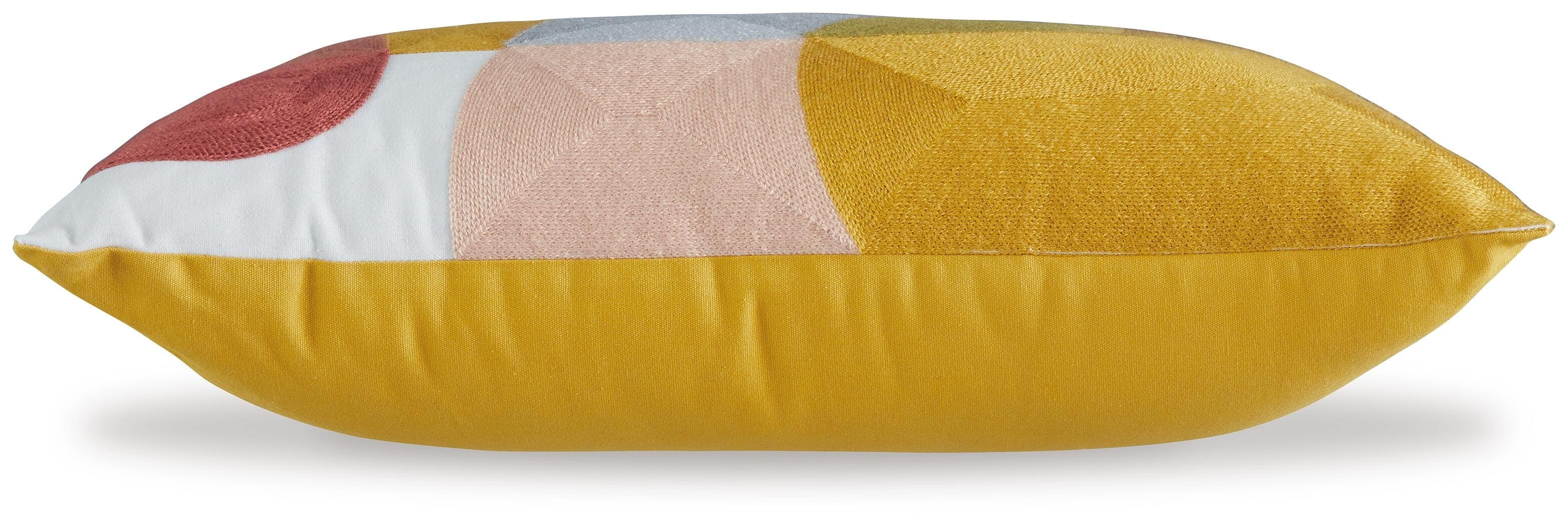 Varness Pillow (Set of 4) — White, Yellow, Black/Gray & Red/Burgundy — view 3