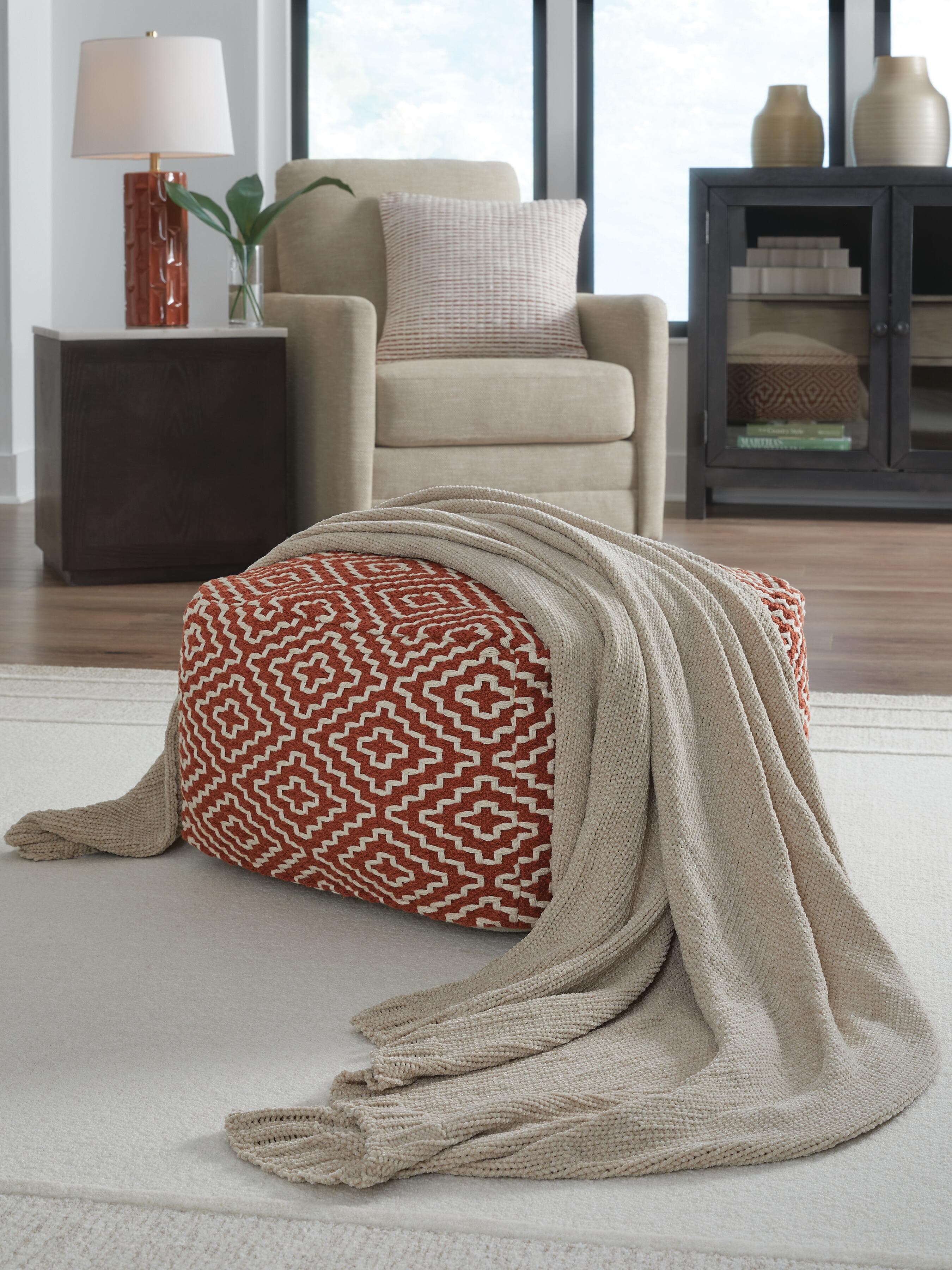 Anawood Throw (Set of 3) — Brown/Beige — view 2