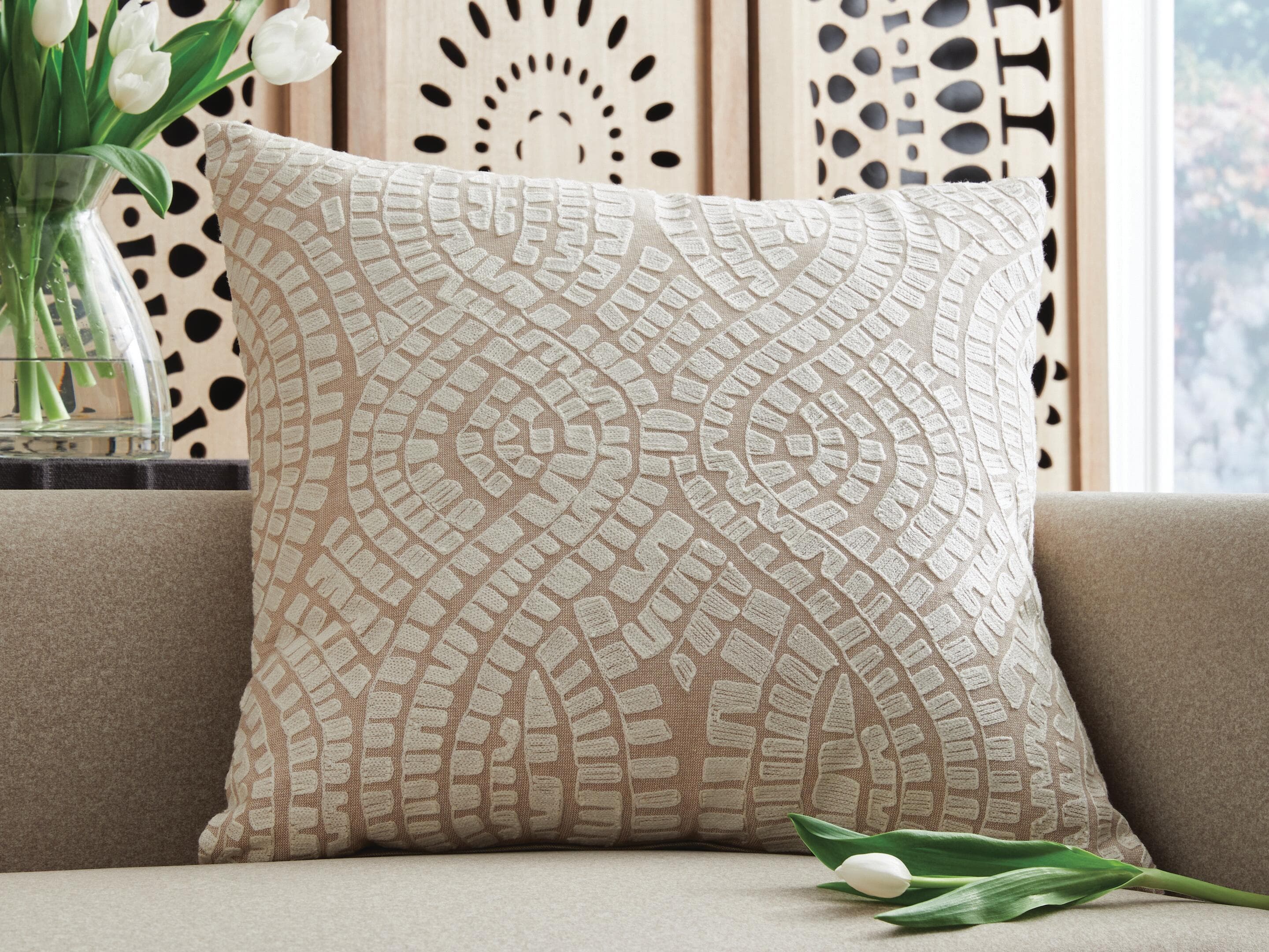 Cortlen Pillow (Set of 4) — Beige/Ivory — view 2