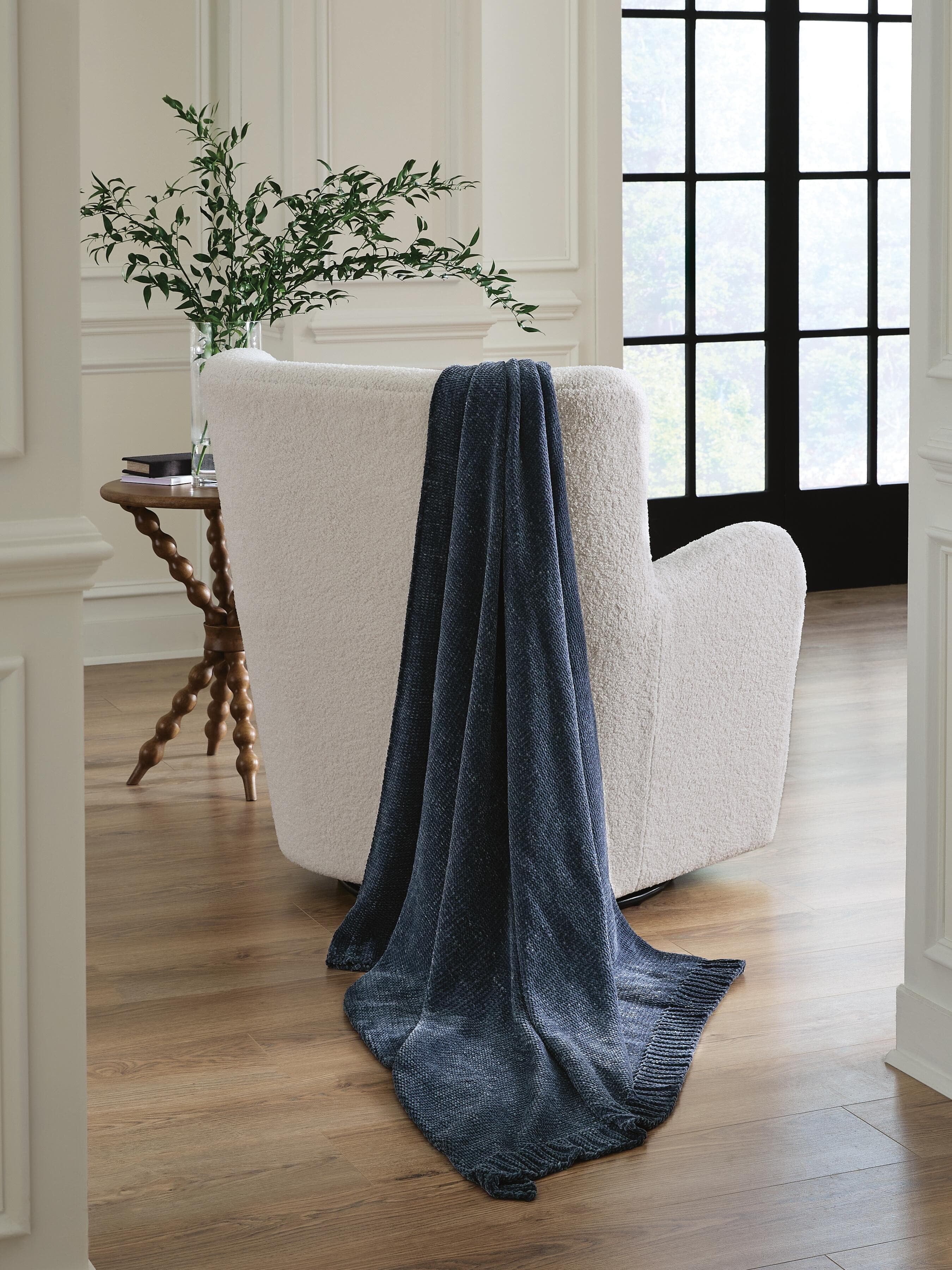 Anawood Throw (Set of 3) — Blue — view 2