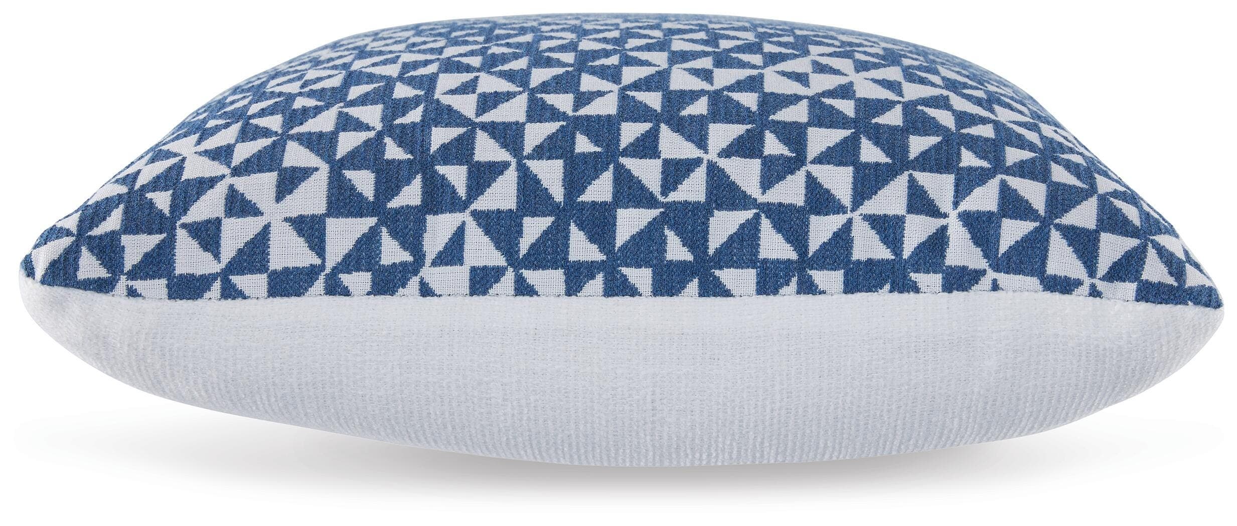 Jaycott Next-Gen Nuvella Pillow (Set of 4) — White & Blue — view 3