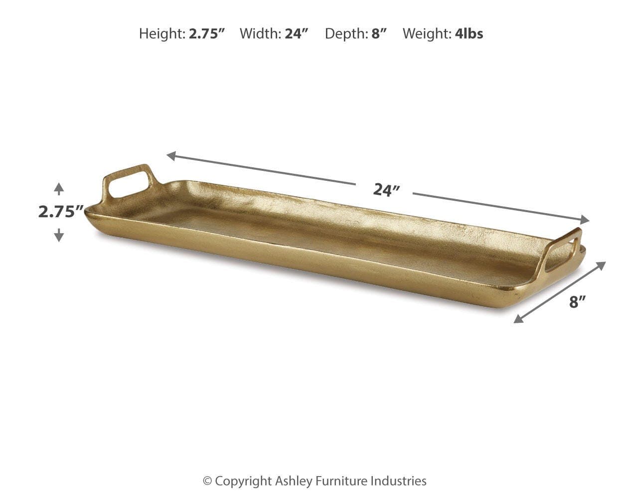 Posy Tray — Metallic — view 3