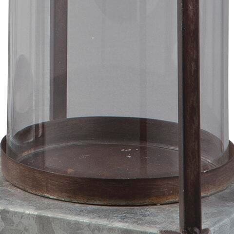 Diedrick Lantern (Set of 2) — Brown/Beige & Metallic — view 4