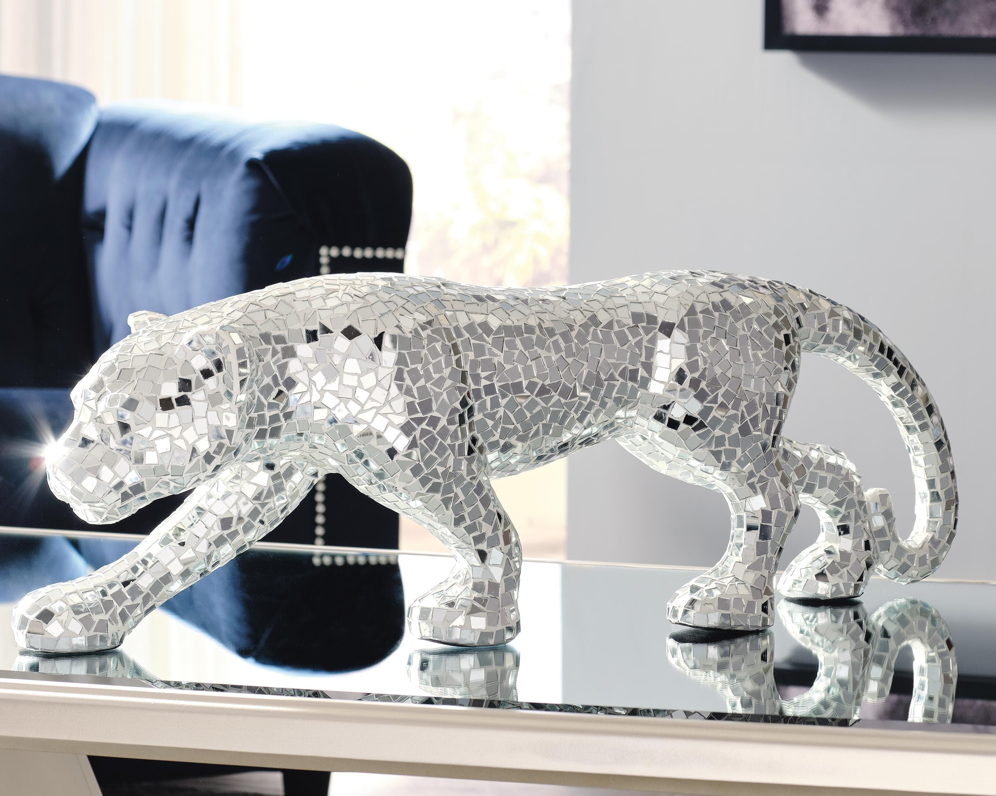 Drice Panther Sculpture — Mirror — view 2
