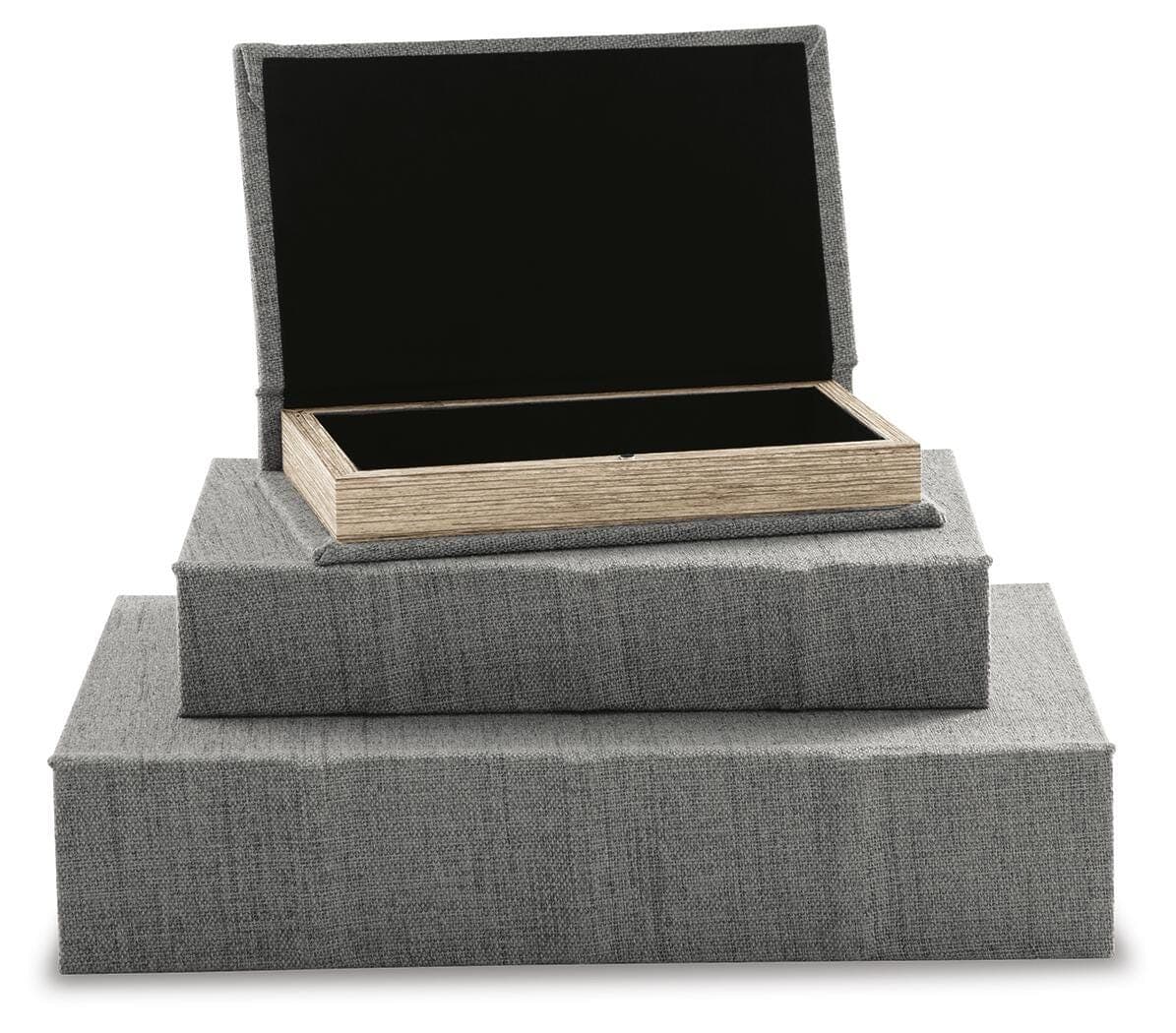 Jolina Box (Set of 3) — Black/Gray — view 3
