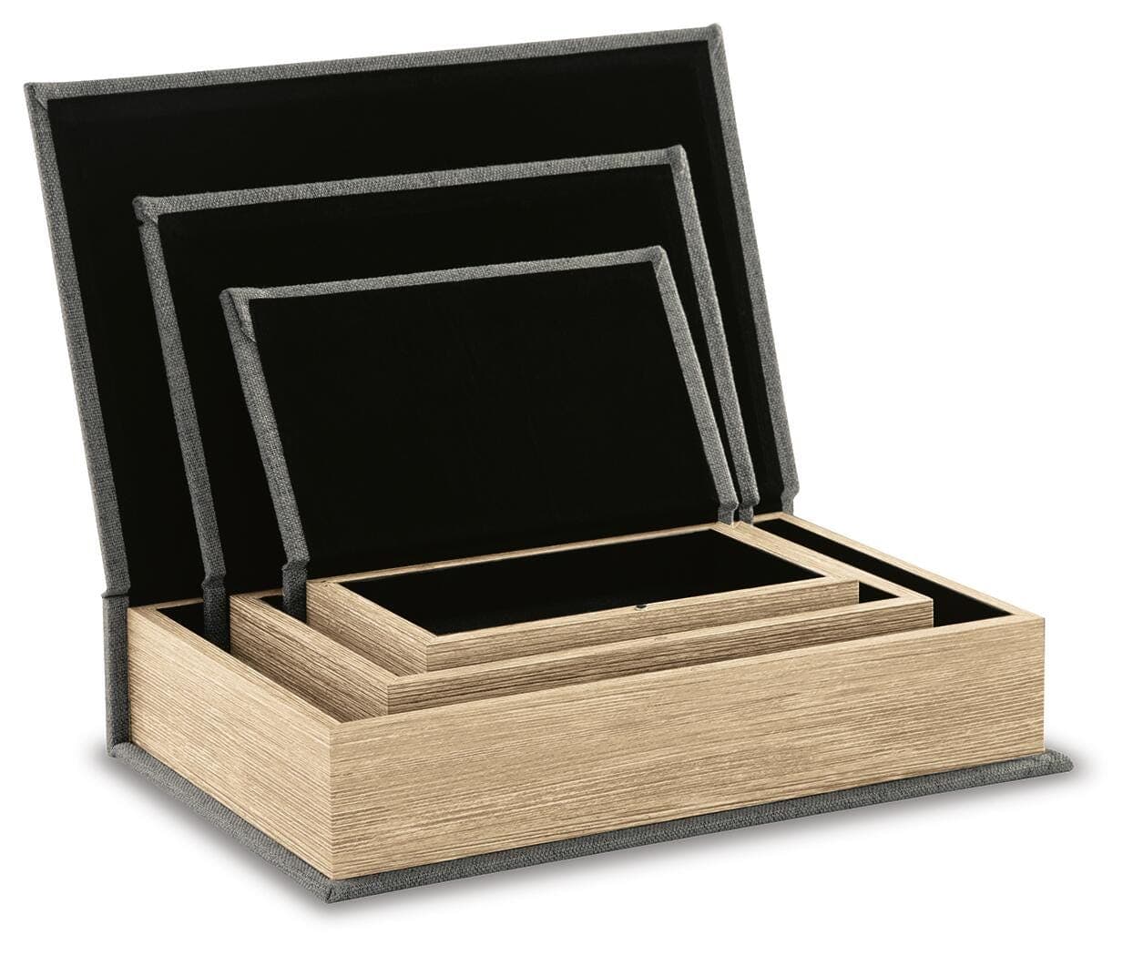 Jolina Box (Set of 3) — Black/Gray — view 5