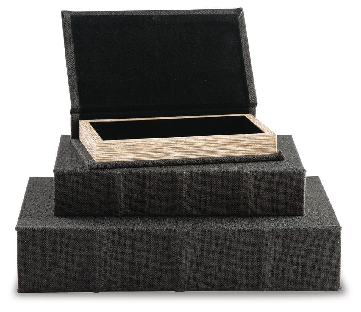 Jolina Box (Set of 3) — Black/Gray — view 3