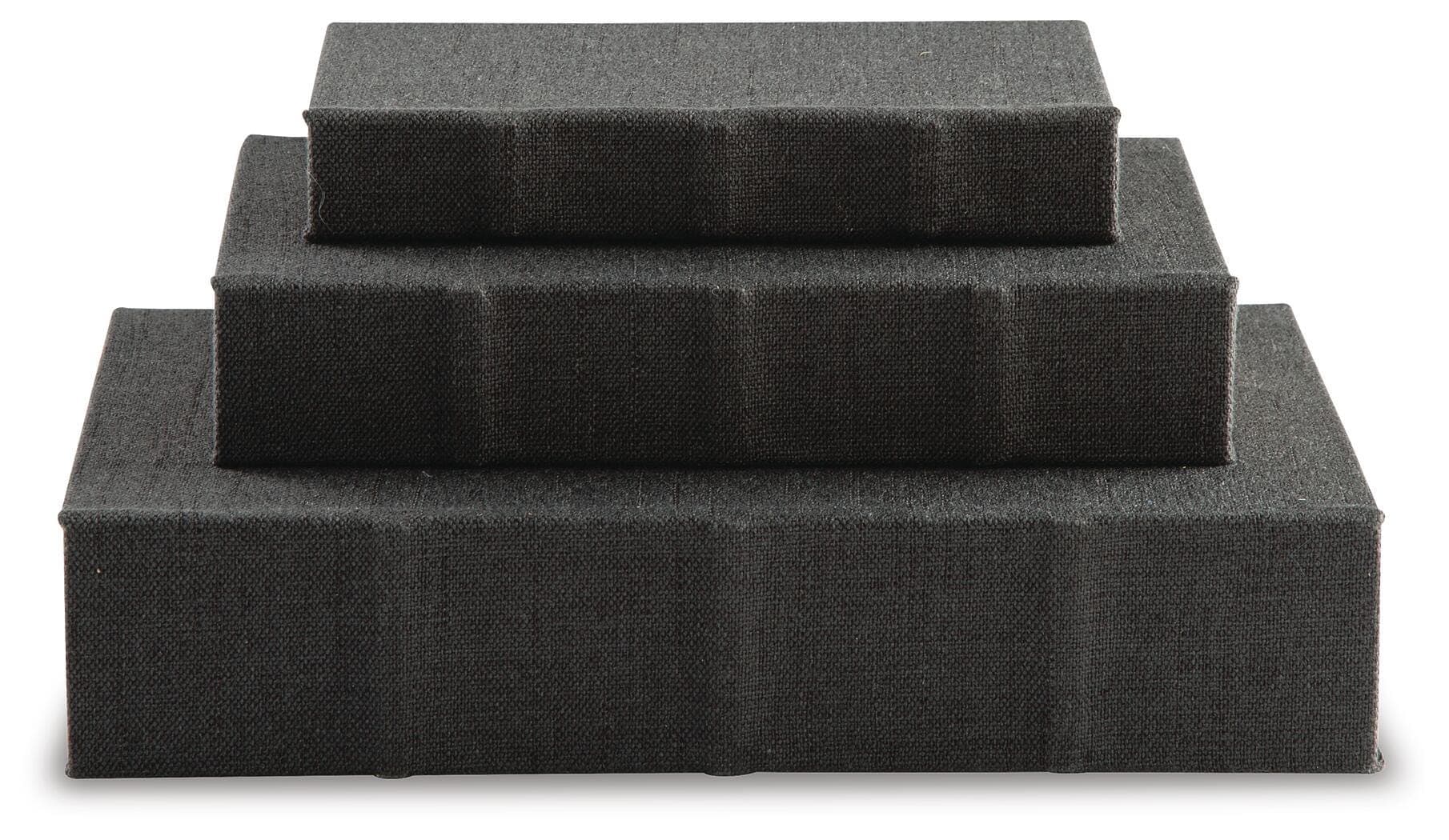 Jolina Box (Set of 3) — Black/Gray — view 4