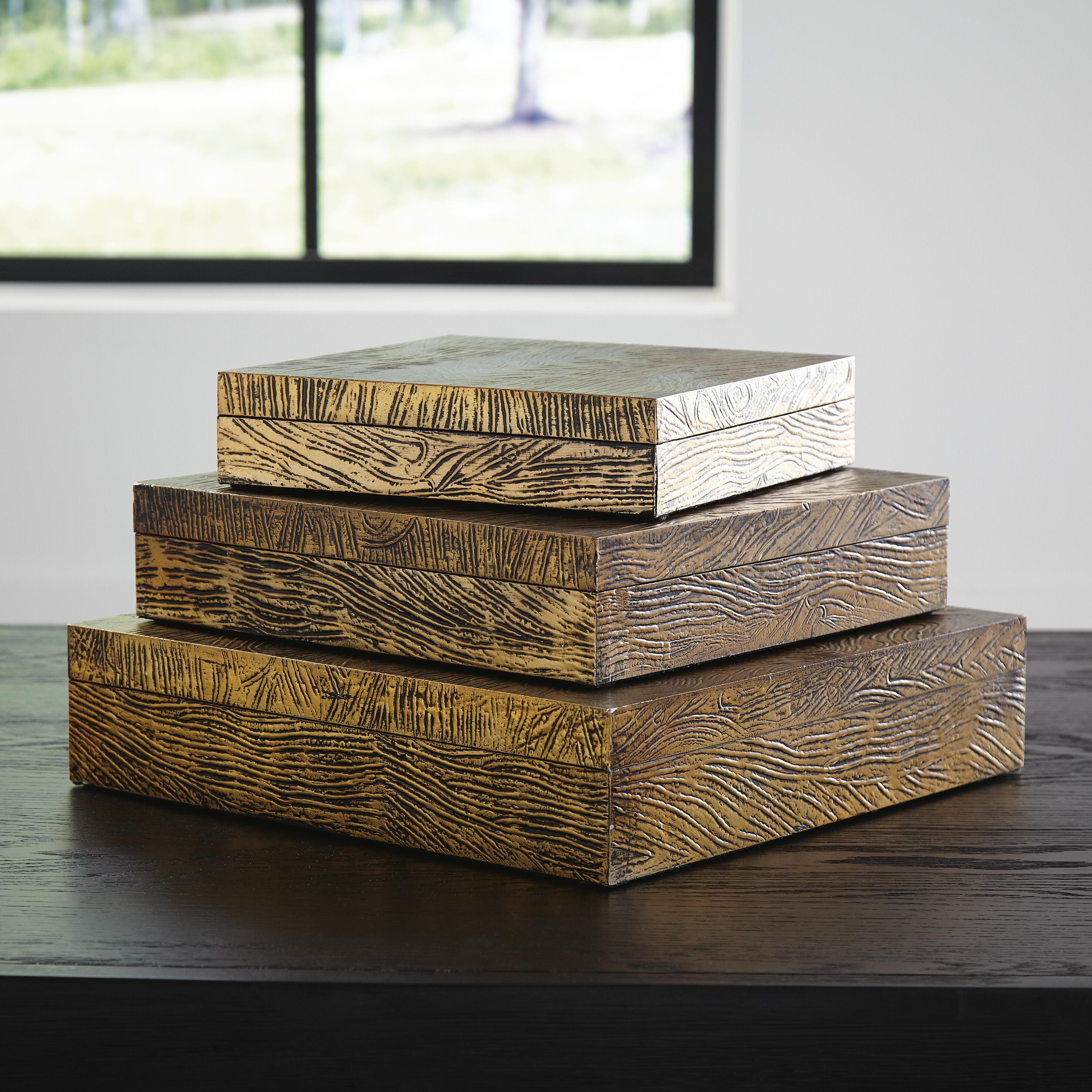 Keldy Box (Set of 3) — Brown/Beige — view 2