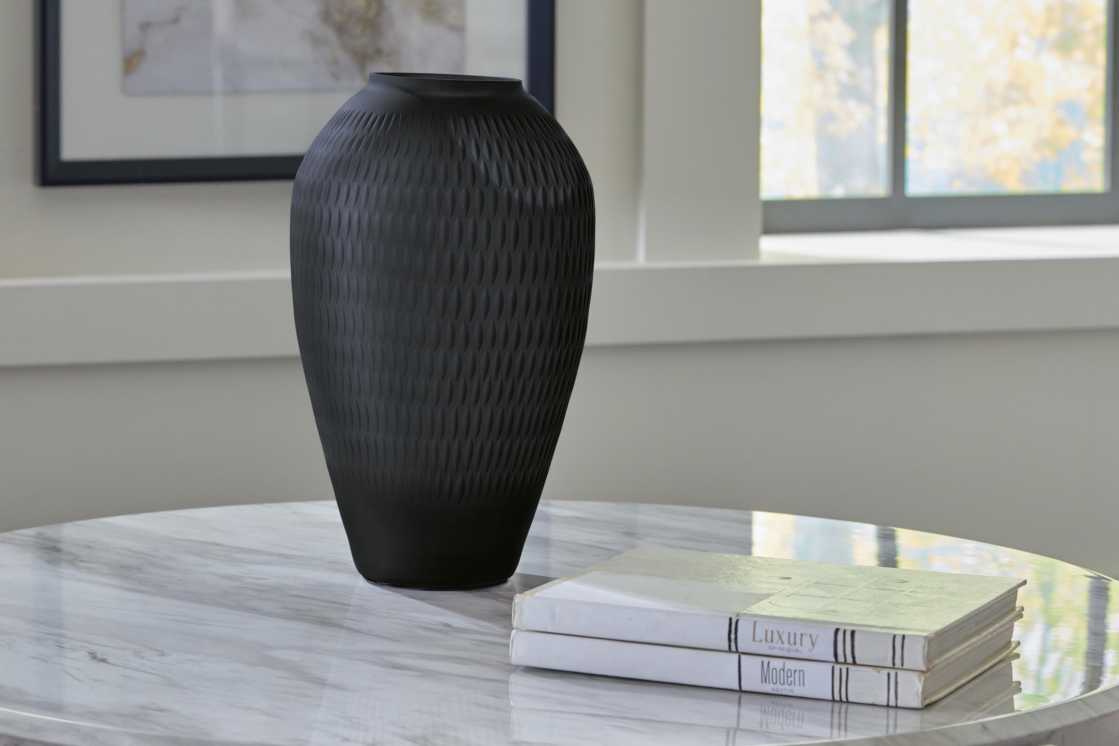 Etney Vase — Black/Gray — view 2