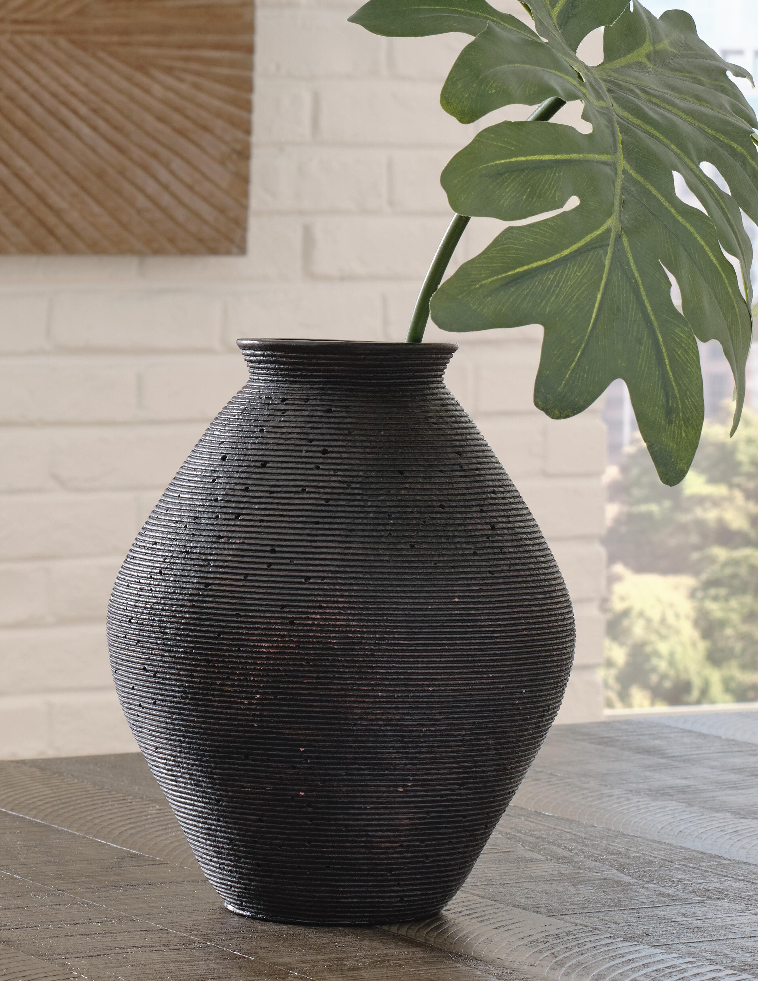 Hannela Vase — Brown/Beige — view 2