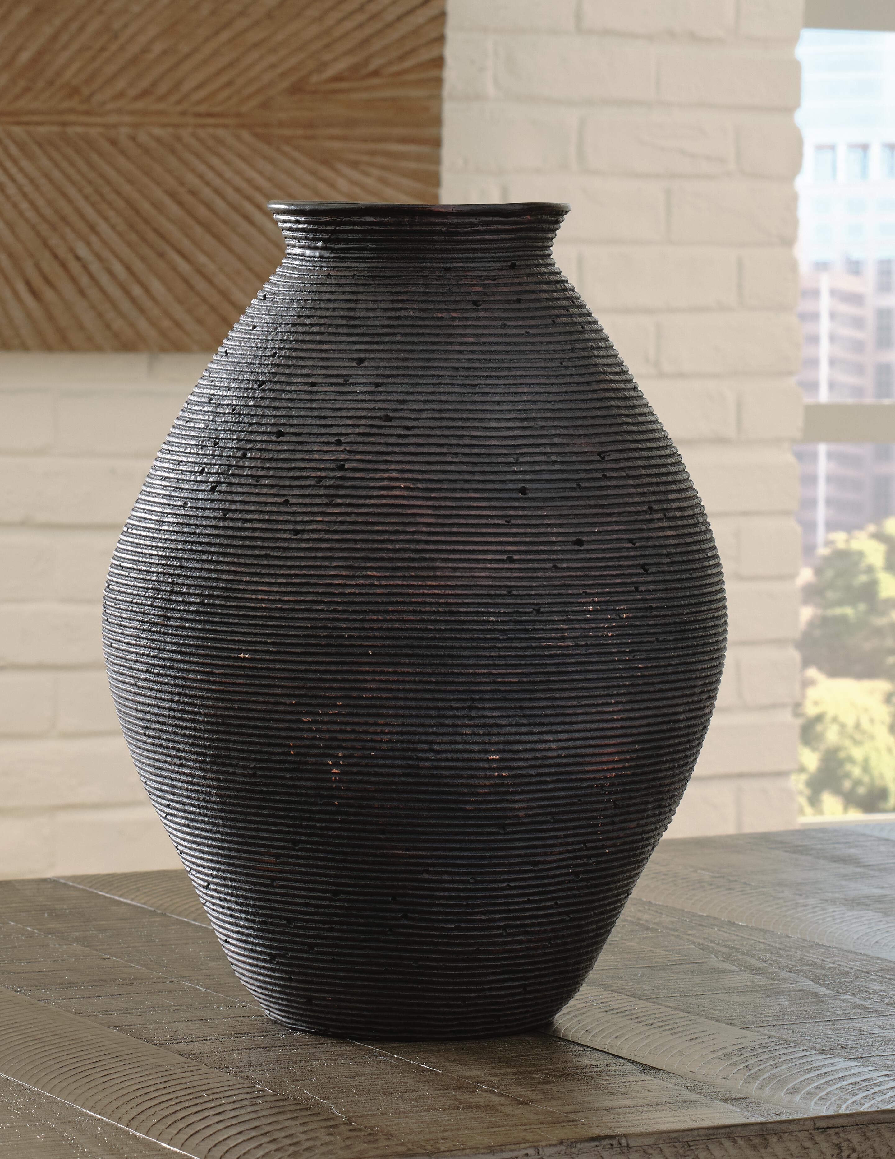 Hannela Vase — Brown/Beige — view 2