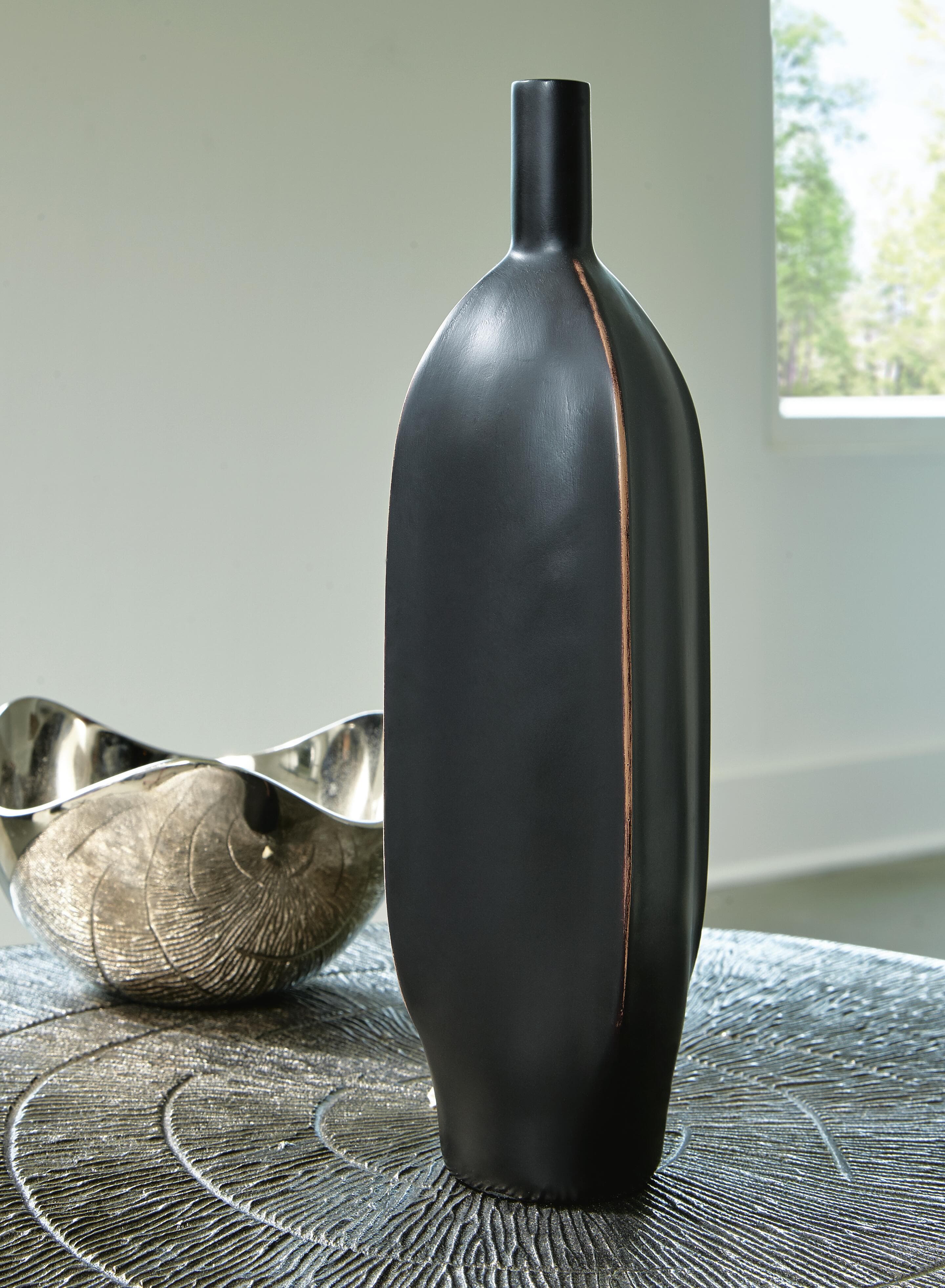 Rhaveney Vase (Set of 3) — Black/Gray — view 2