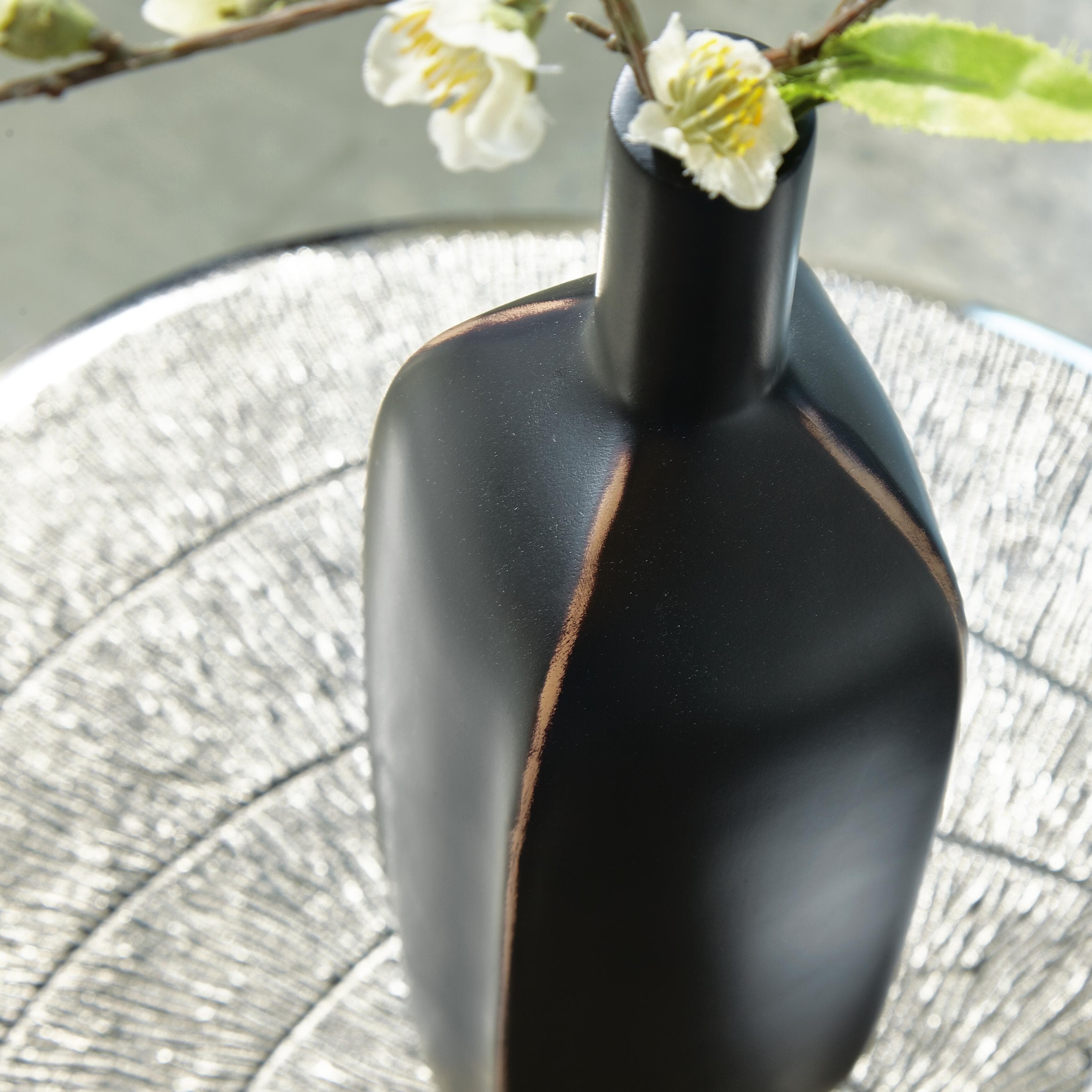 Rhaveney Vase (Set of 3) — Black/Gray — view 4