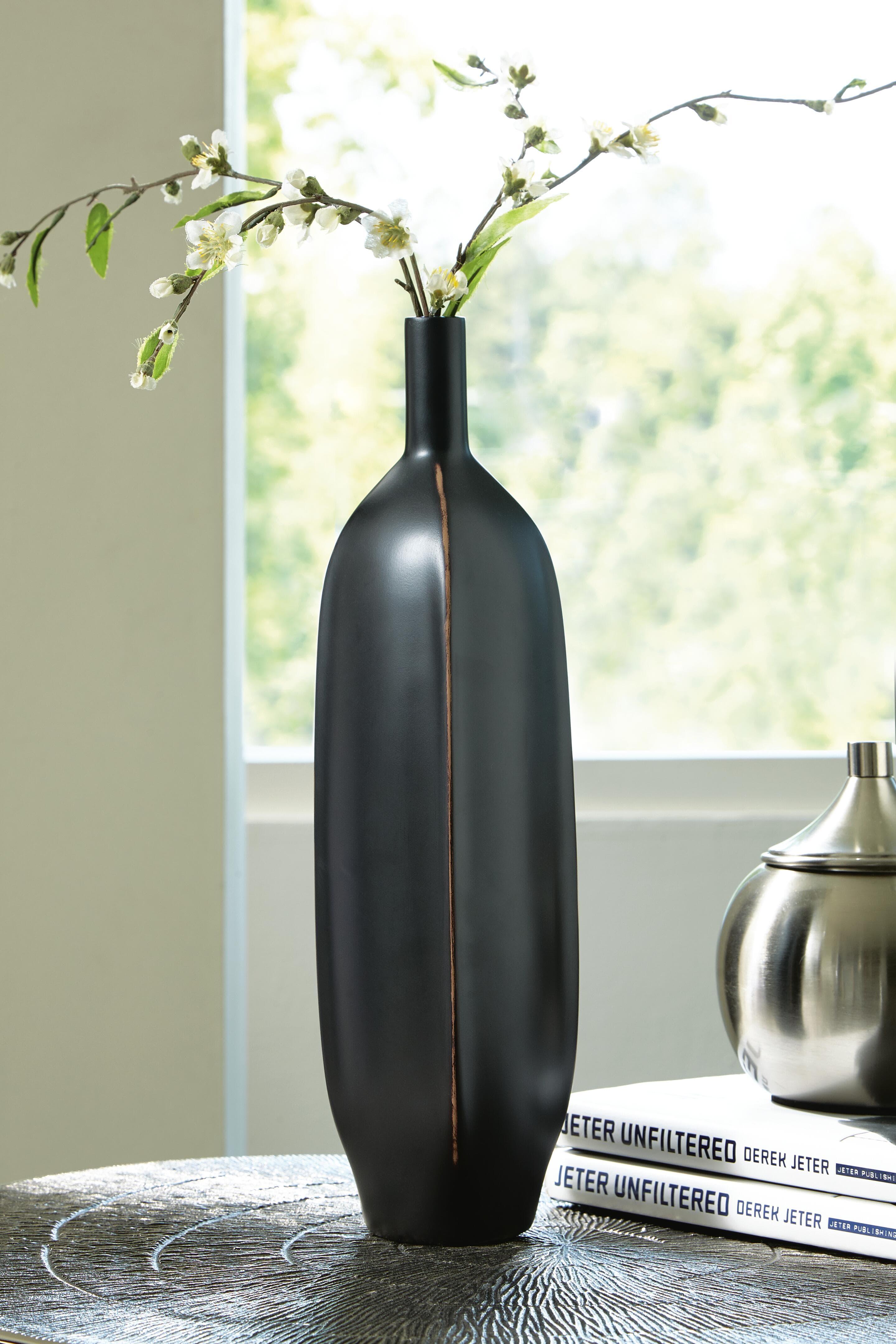 Rhaveney Vase (Set of 3) — Black/Gray — view 2