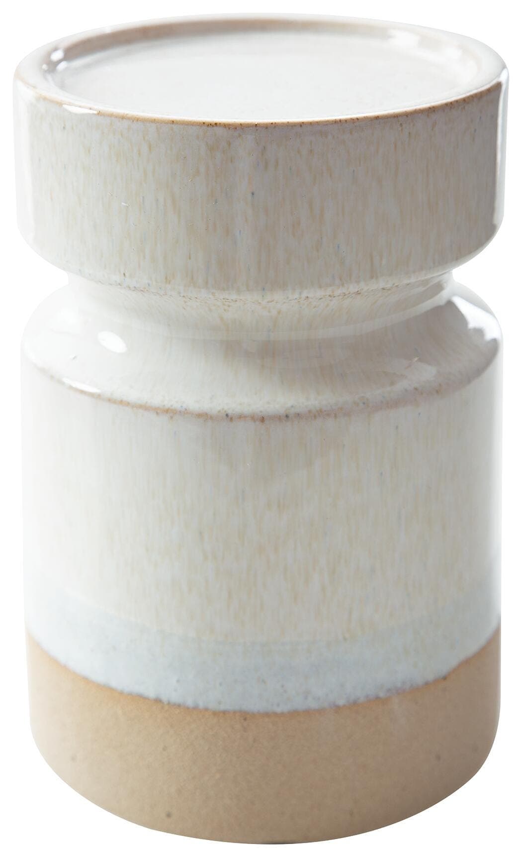 Hurston Candle Holder (Set of 3) — Transparent, White & Brown/Beige — view 3