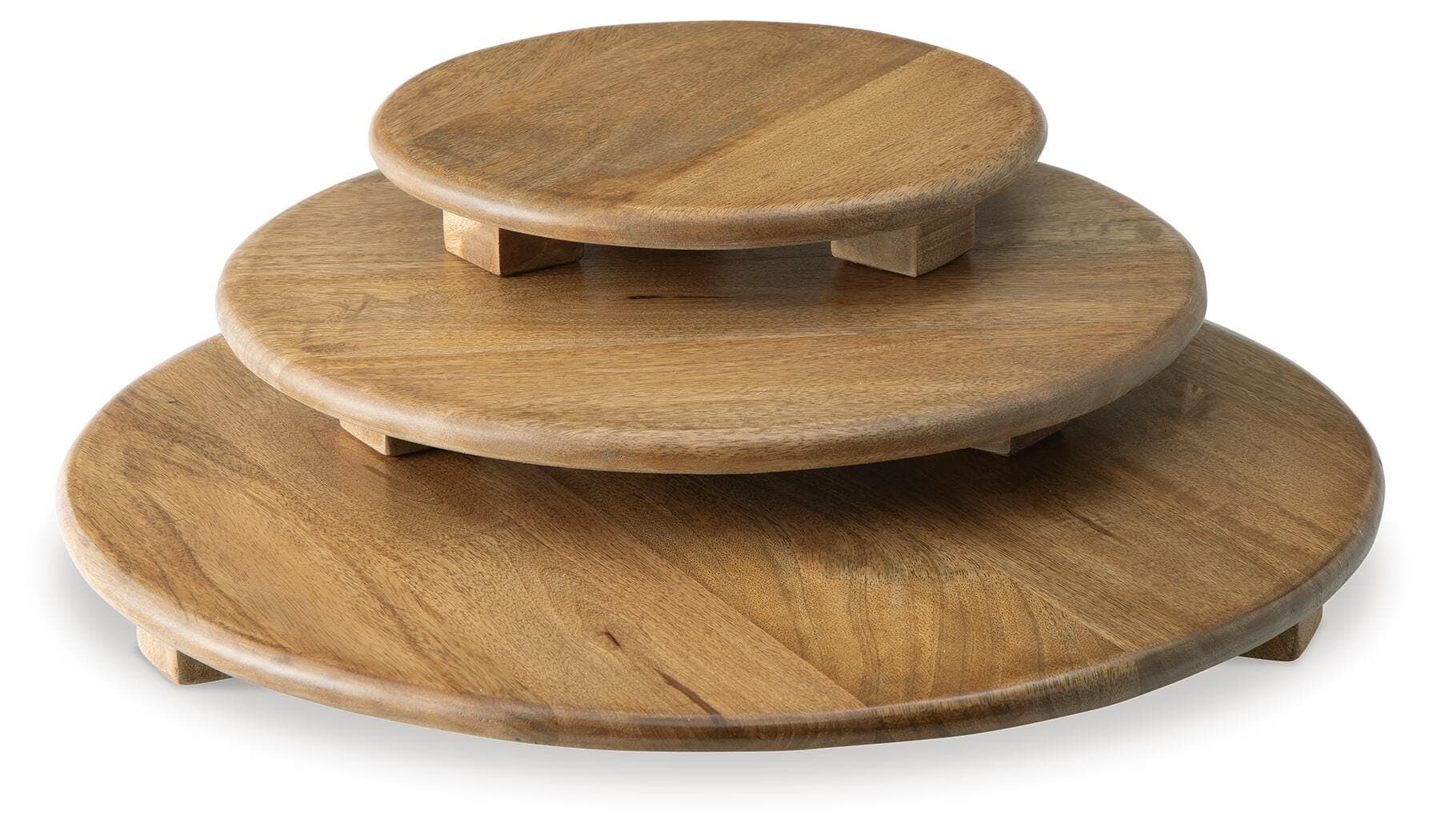 Kaidler Tray Set (Set of 3) — Brown/Beige — view 3