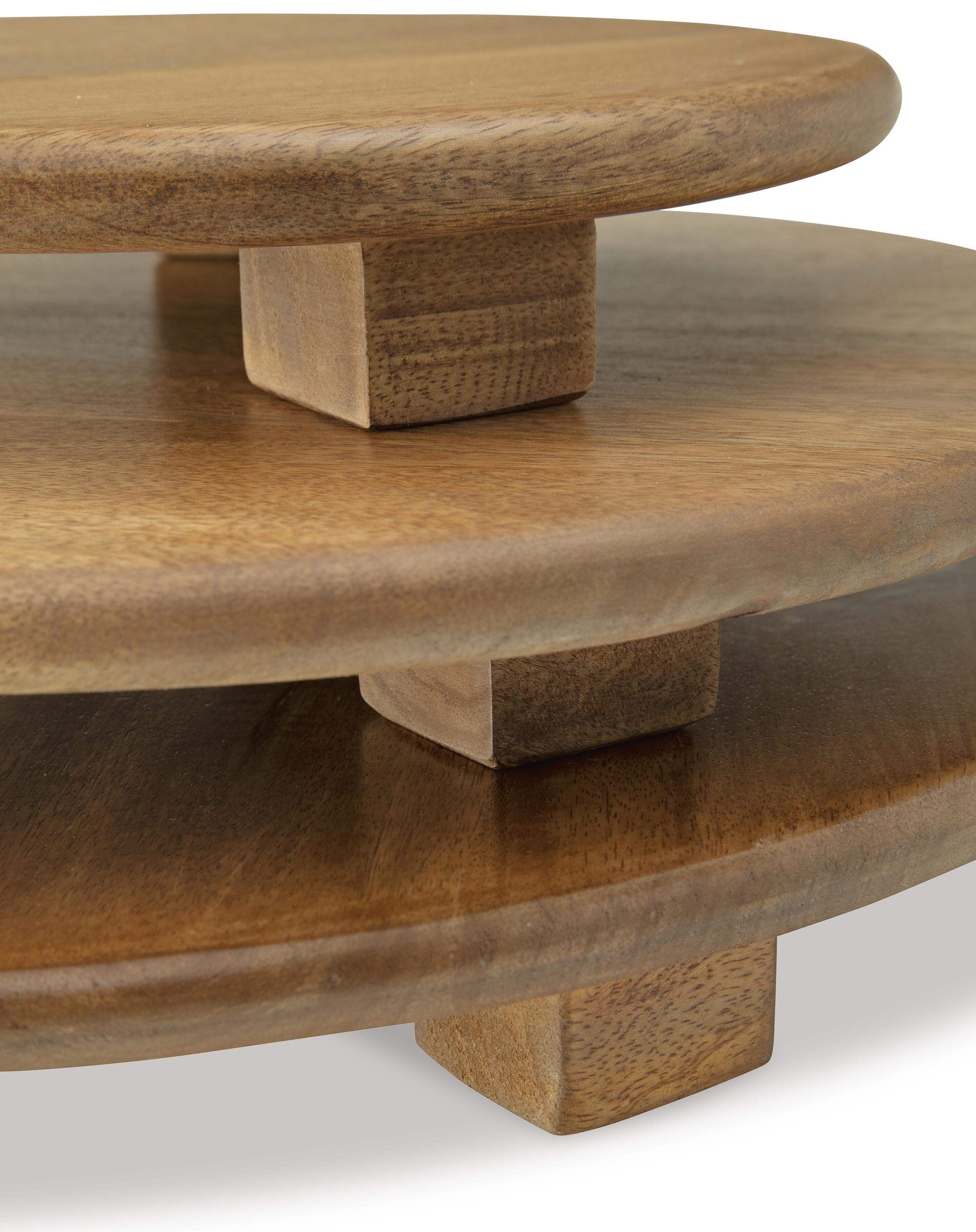 Kaidler Tray Set (Set of 3) — Brown/Beige — view 5